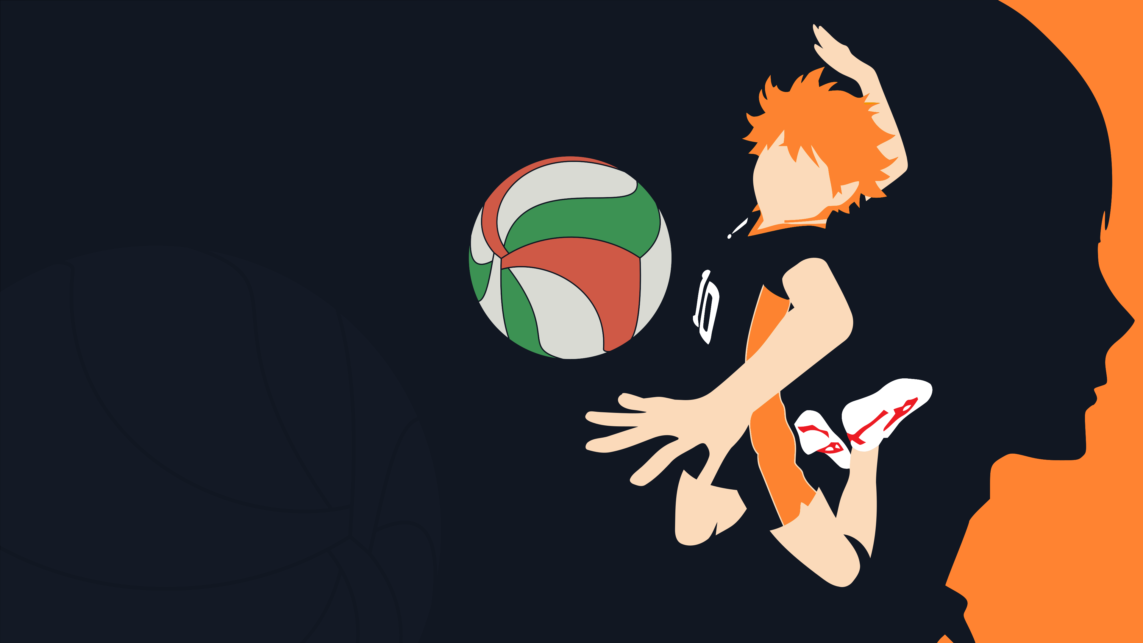 Haikyuu, hinata, jump, shoyo, spike, volleyball, HD phone