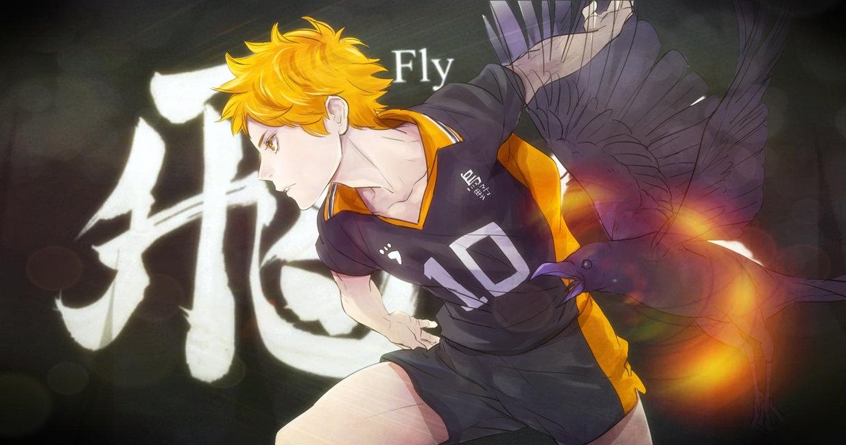 Haikyuu, hinata, jump, shoyo, spike, volleyball, HD phone