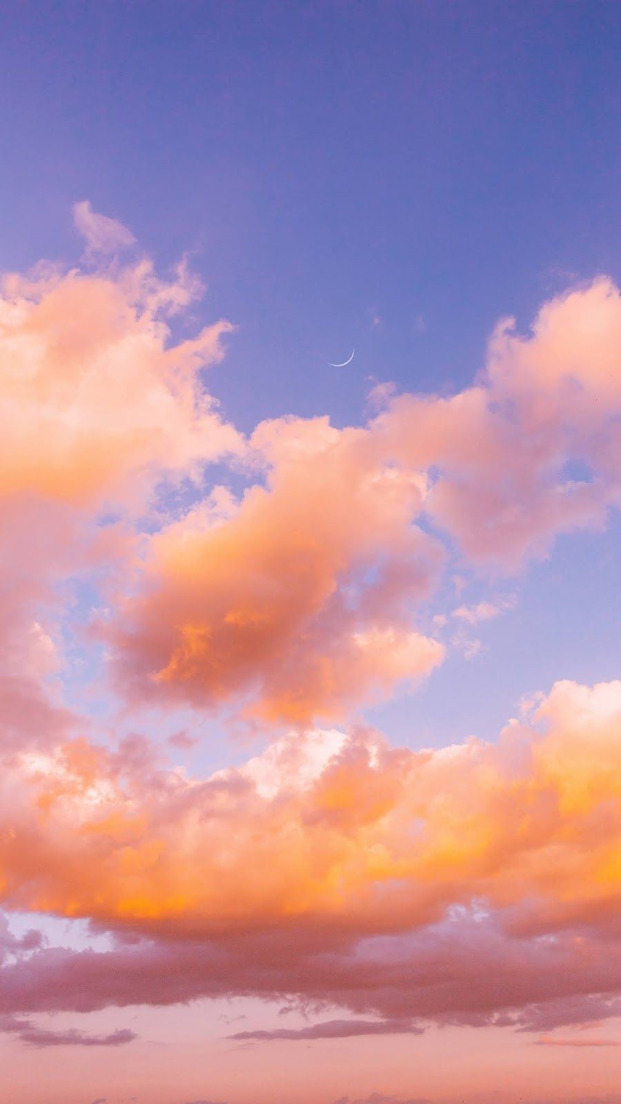 Clouds #wallpaper #iphone #android #background #followme. Plain wallpaper iphone, Sky aesthetic, Orange sky