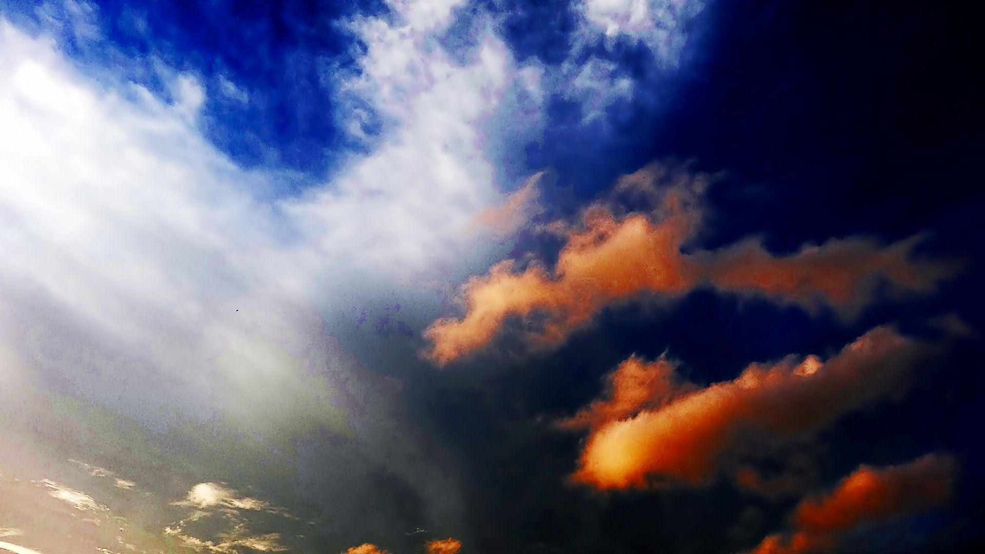White and yellow clouds wallpaper and image, picture, photo