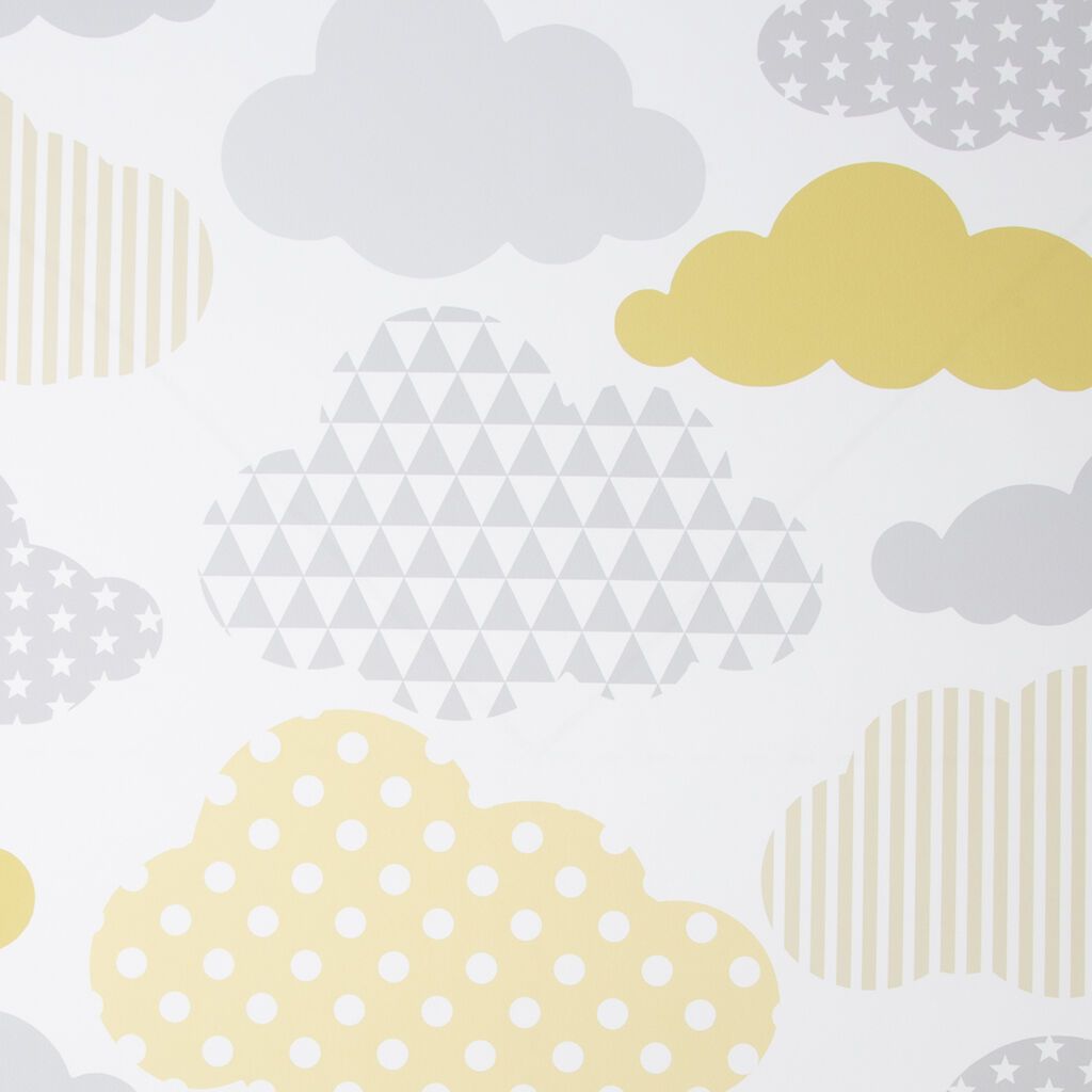 Clouds Yellow Grey Wallpaper