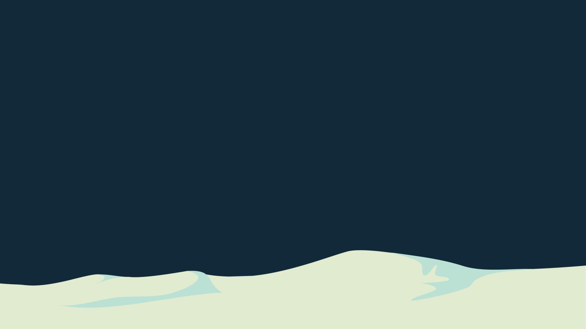 digital Art, Nature, Landscape, Hill, Winter, Snow, Minimalism, Blue Background, White, Simple Background Wallpaper HD / Desktop and Mobile Background