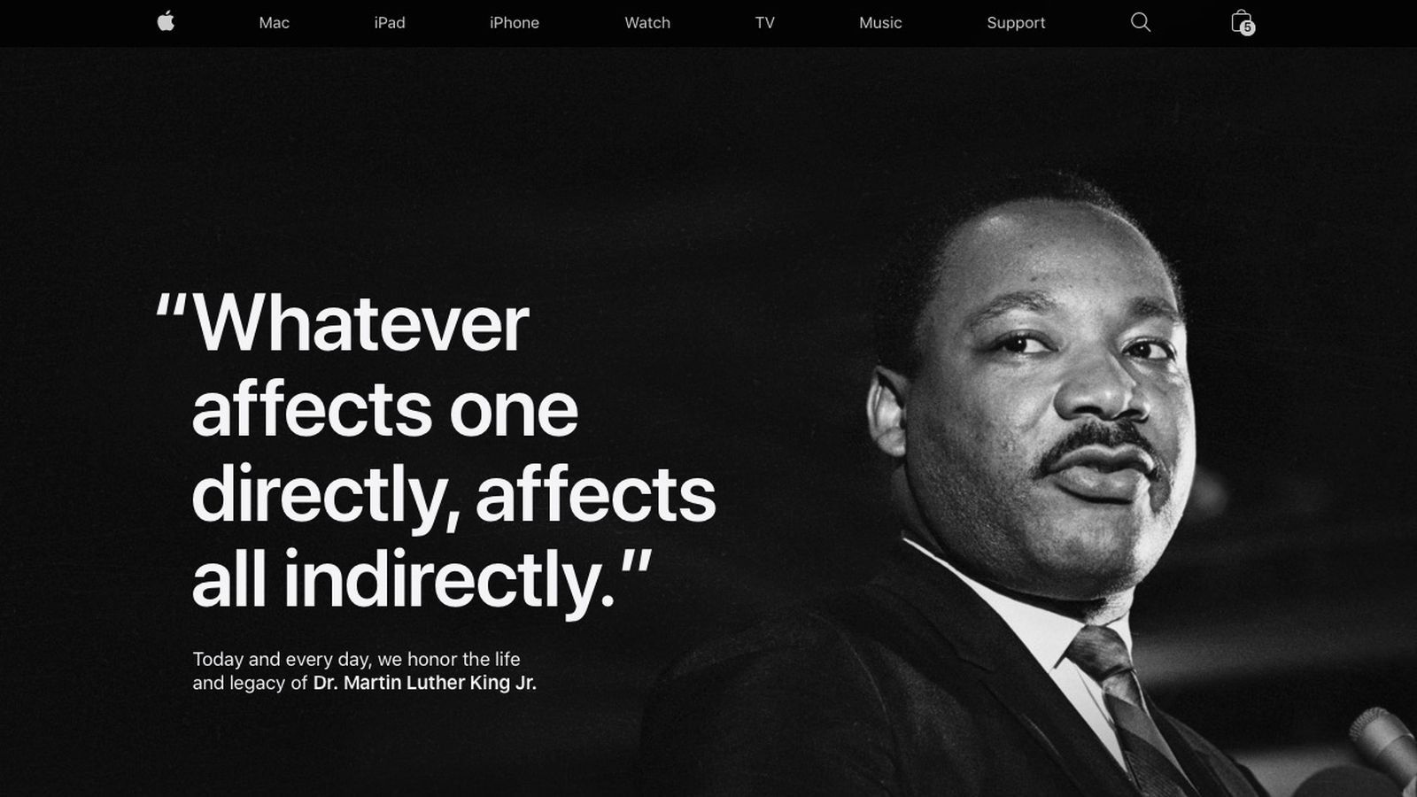 Apple and Tim Cook Commemorate Dr. Martin Luther King, Jr