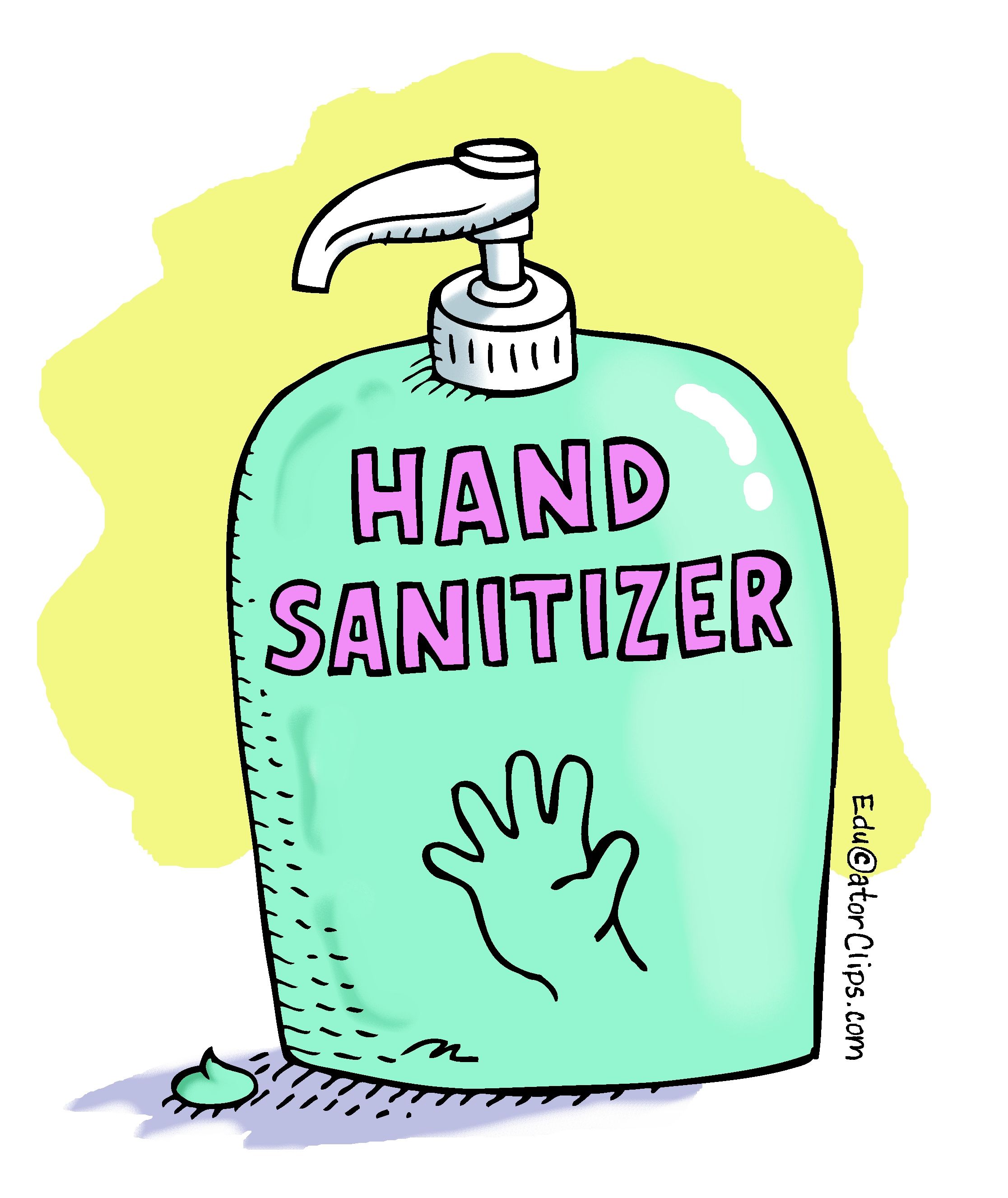 Hand Sanitizer Clip Art, #handsanitizer, #teacherclipart. Hand sanitizer, Clip art, Hand washing poster