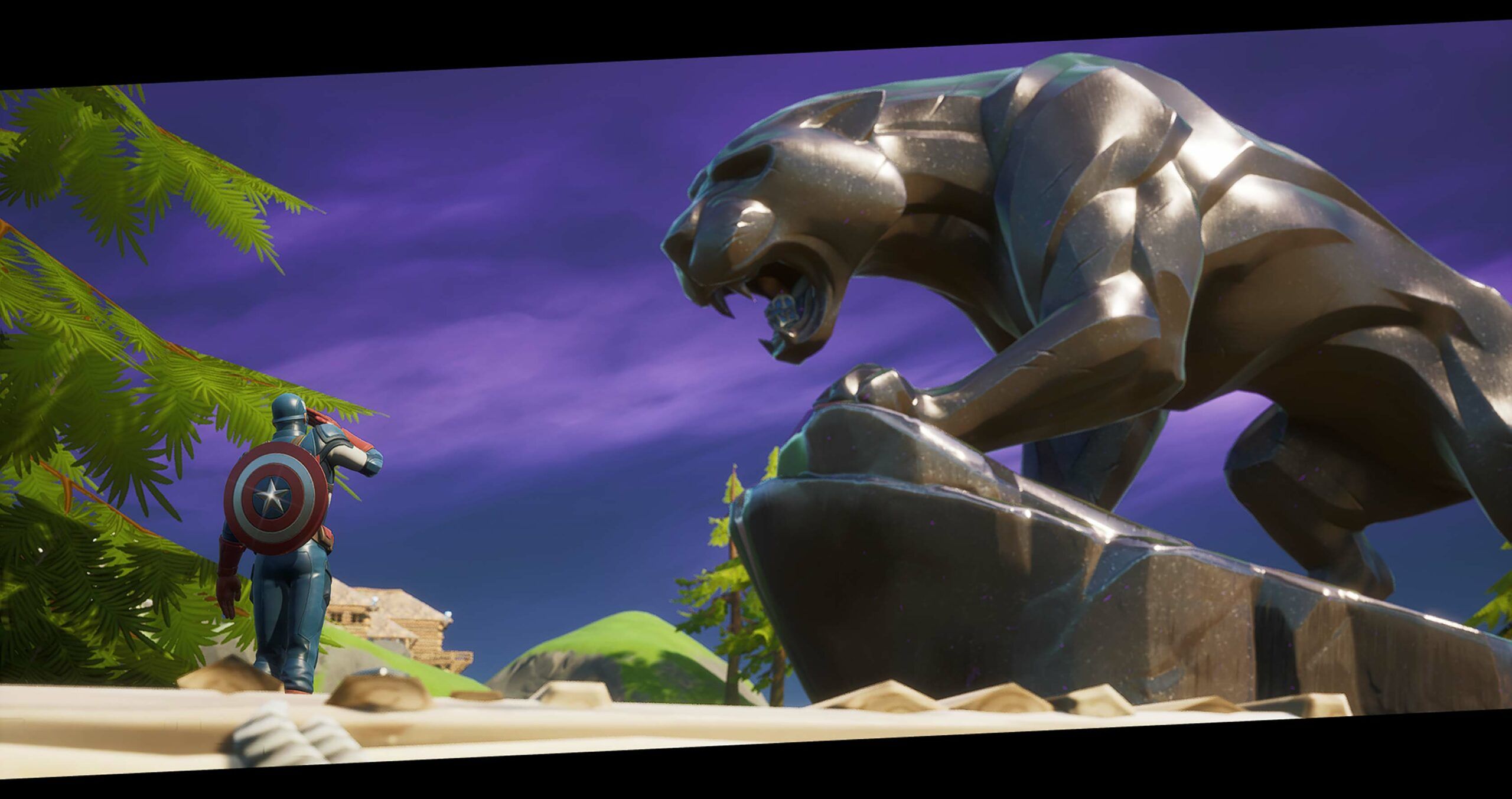 Epic adds Black Panther statue to Fortnite during Marvel crossover event