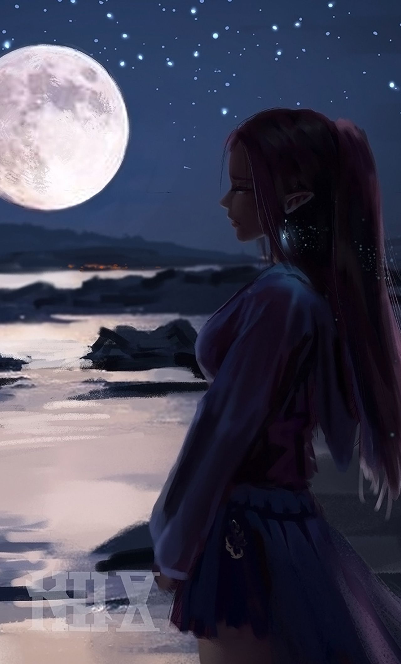 Women Moon Wallpapers - Wallpaper Cave