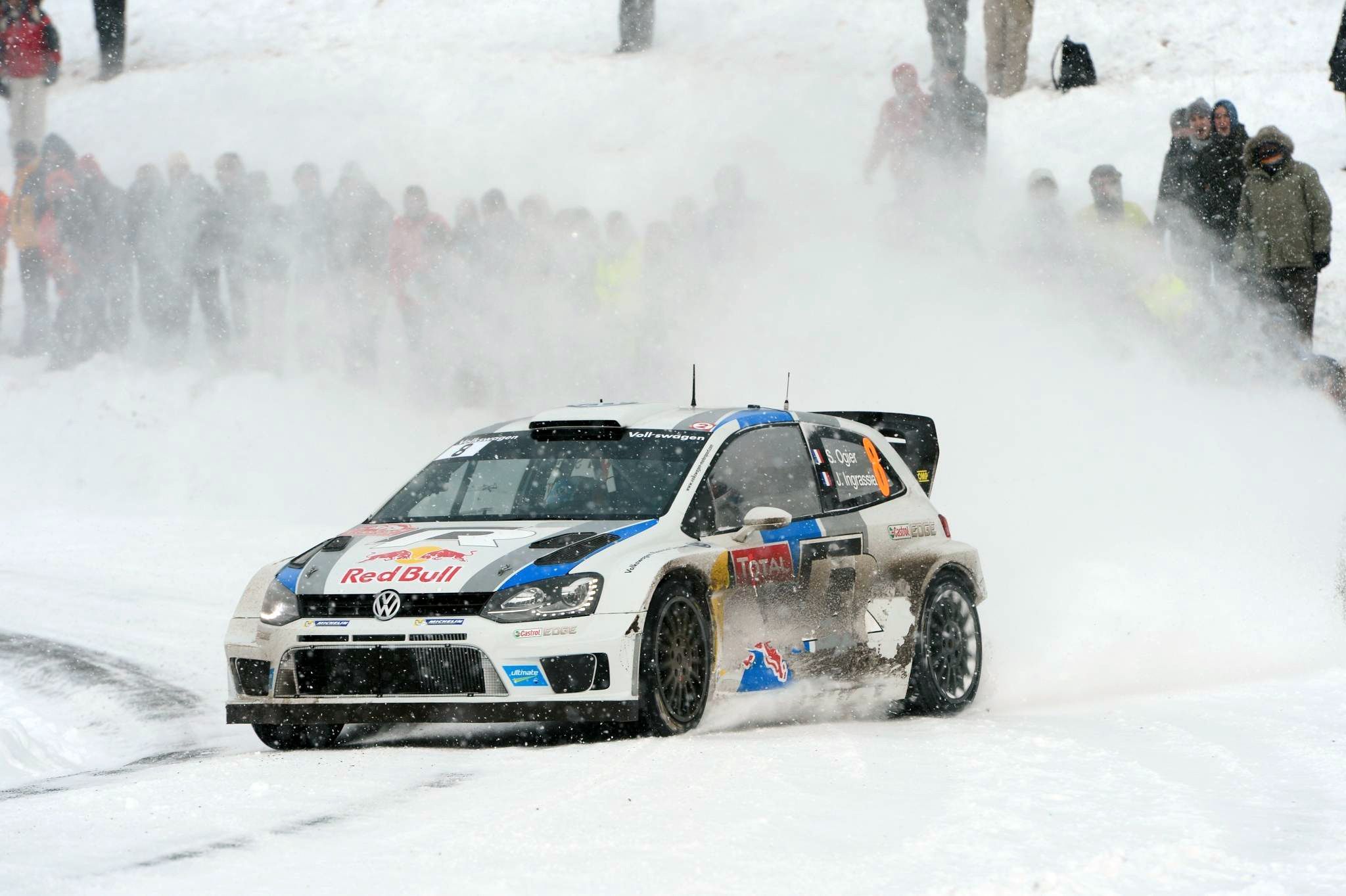 Winter Rally Car Wallpaper