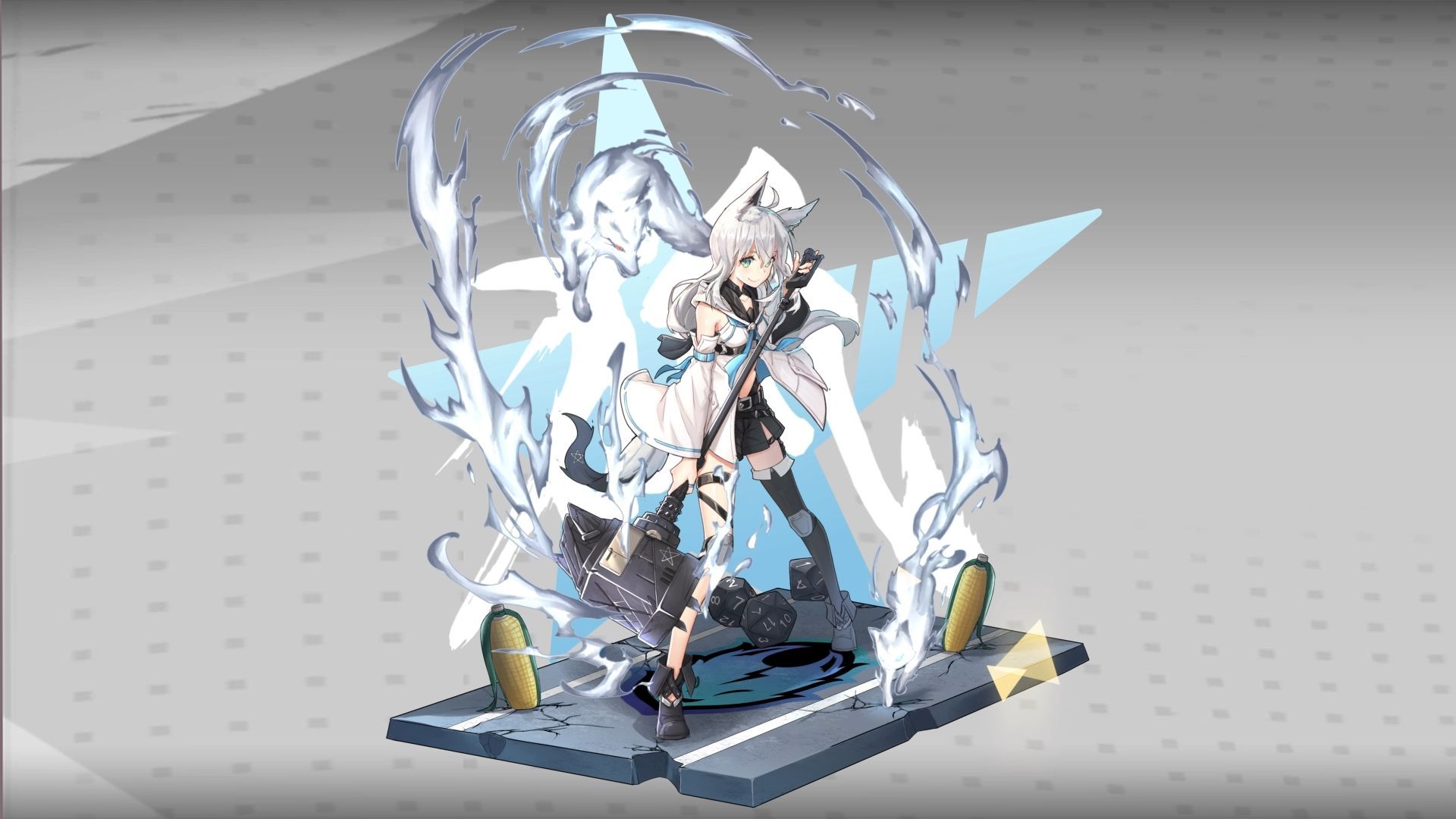 VTuber Fubuki x Arknights 1080p [Wallpaper Engine Anime]. Wallpaper size, 1080p wallpaper, Wallpaper