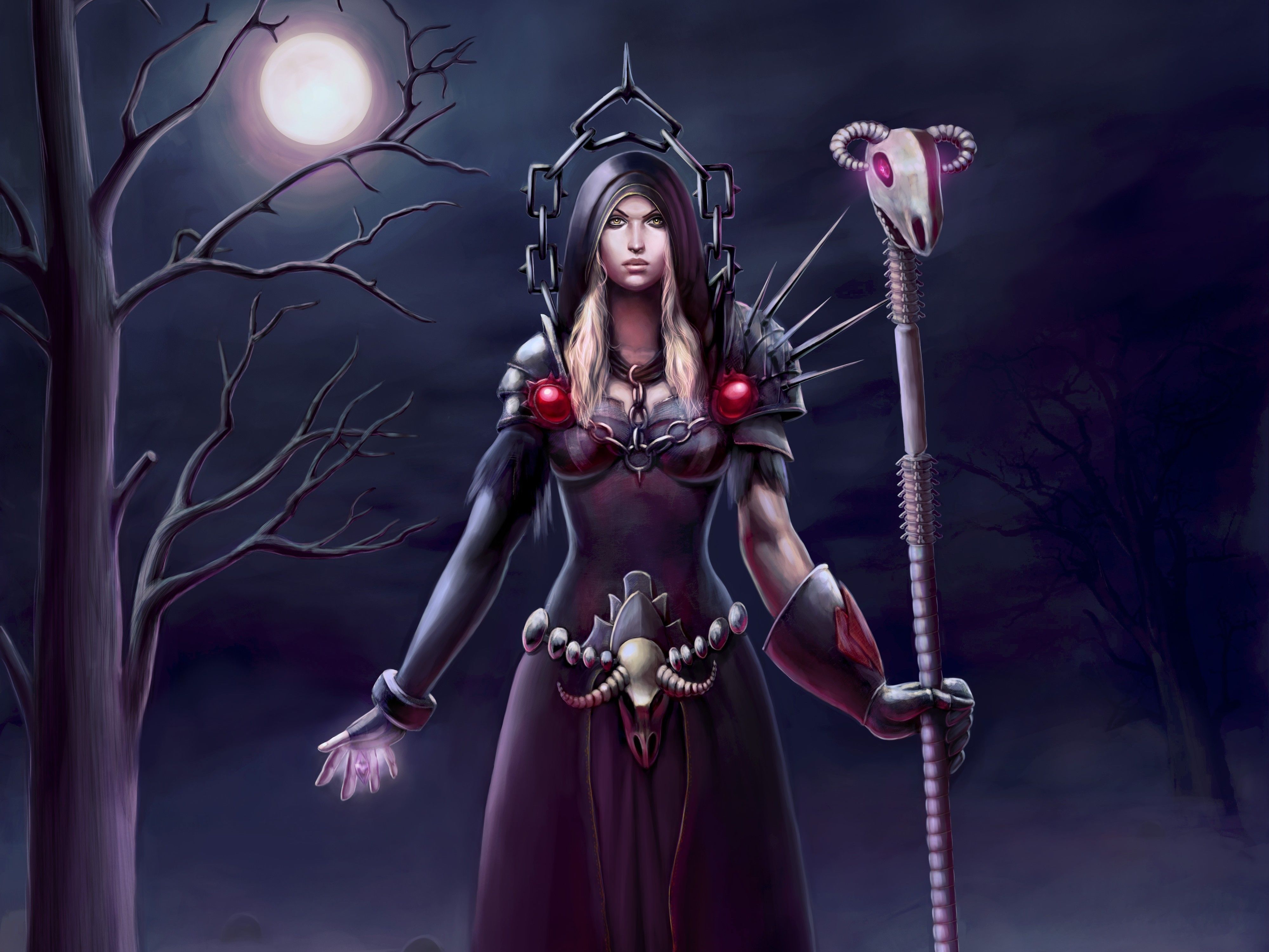 Moon Elf Female Warlock