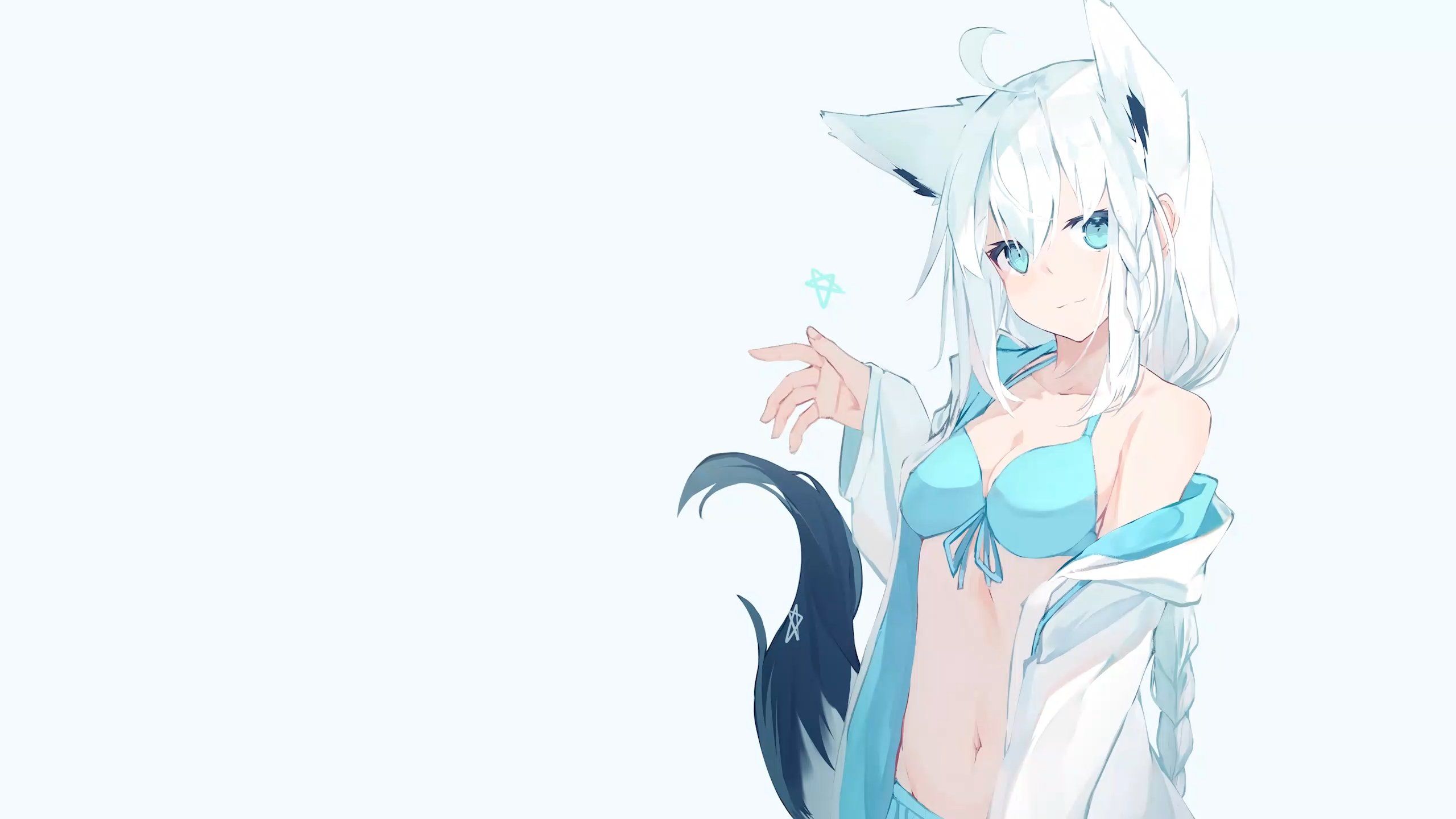 VTuber Fubukiǒngzhuāng 泳装 2K [Wallpaper Engine Anime]