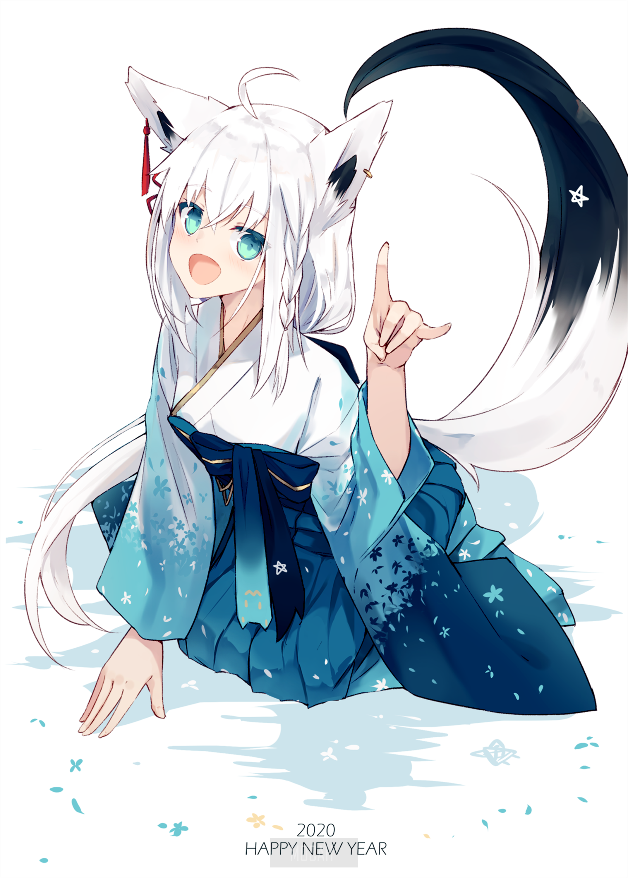 anime, anime girl, Hololive, Shirakami Fubuki, Virtual Youtuber wallpaper HD download, 2146x3000