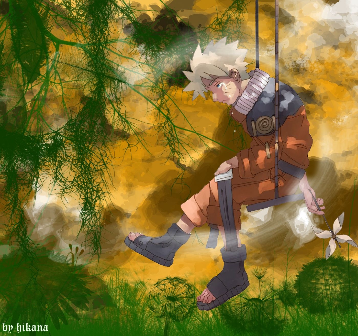 Naruto On The Swing