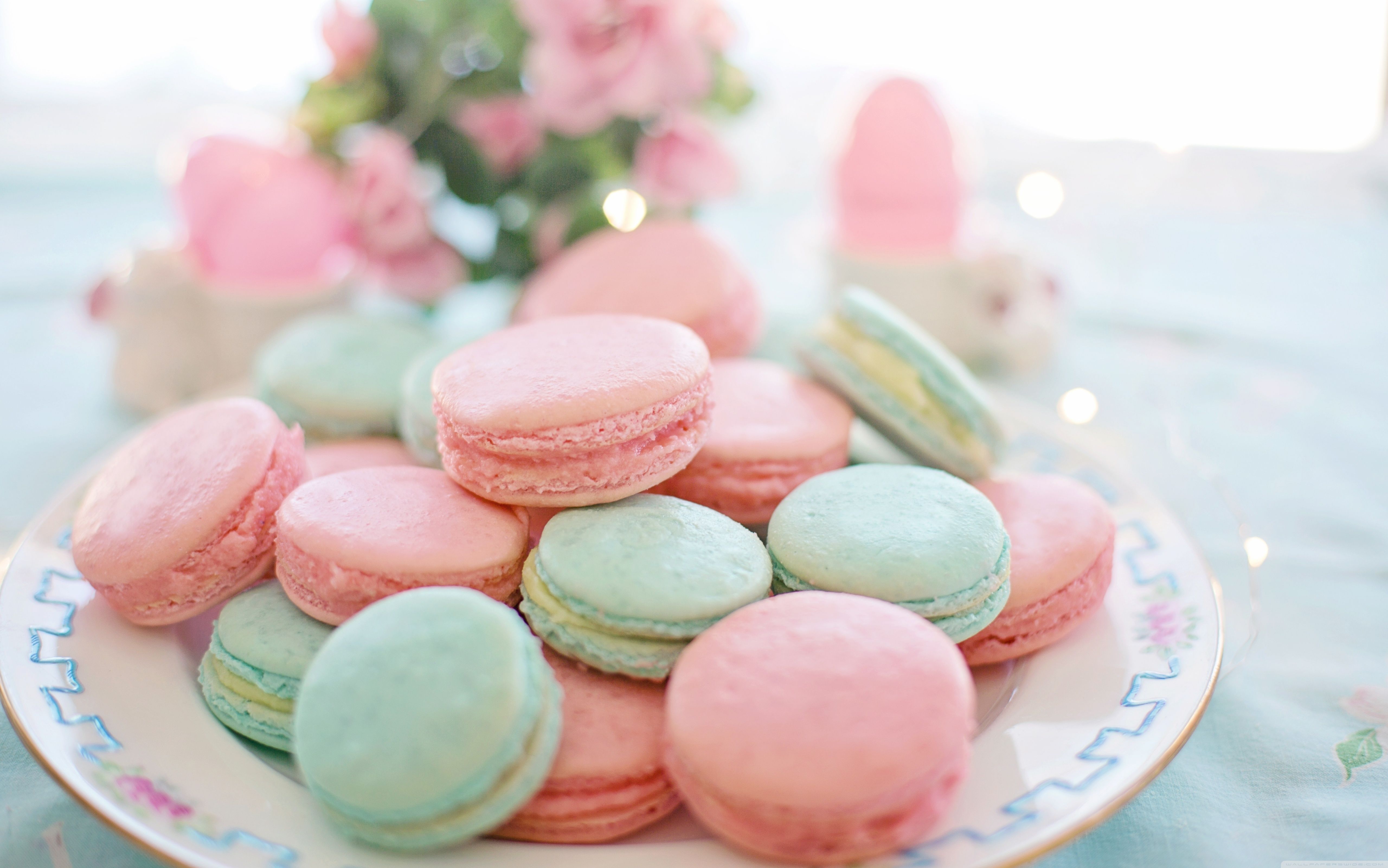 Pastel Macarons Wallpaper