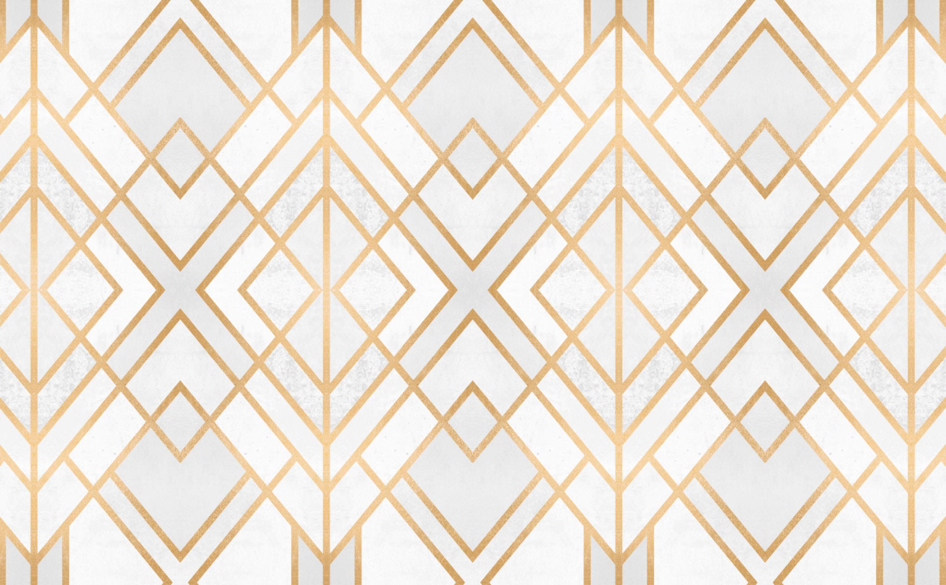 Art Deco Diamond Pattern Wallpaper for Walls