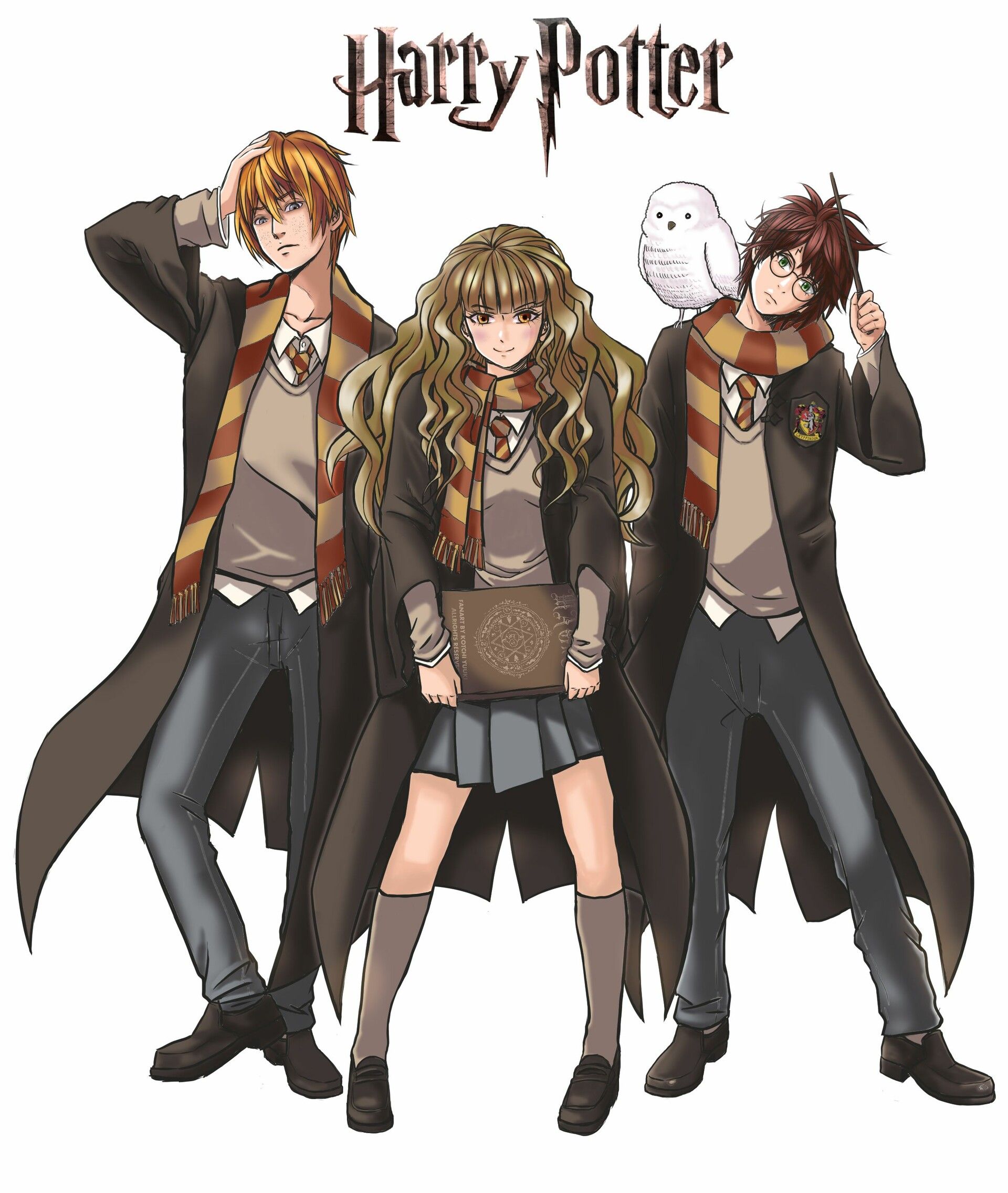 How some harry potter characters looks if they were anime characters in my  imagination new gen  Fandom