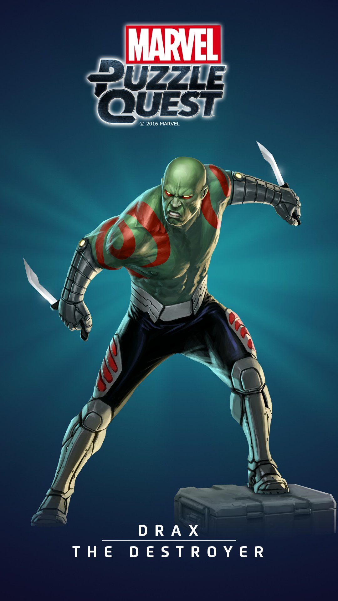 Marvel Puzzle Quest strength is on display in new wallpaper featuring Drax in #MarvelPuzzleQuest!