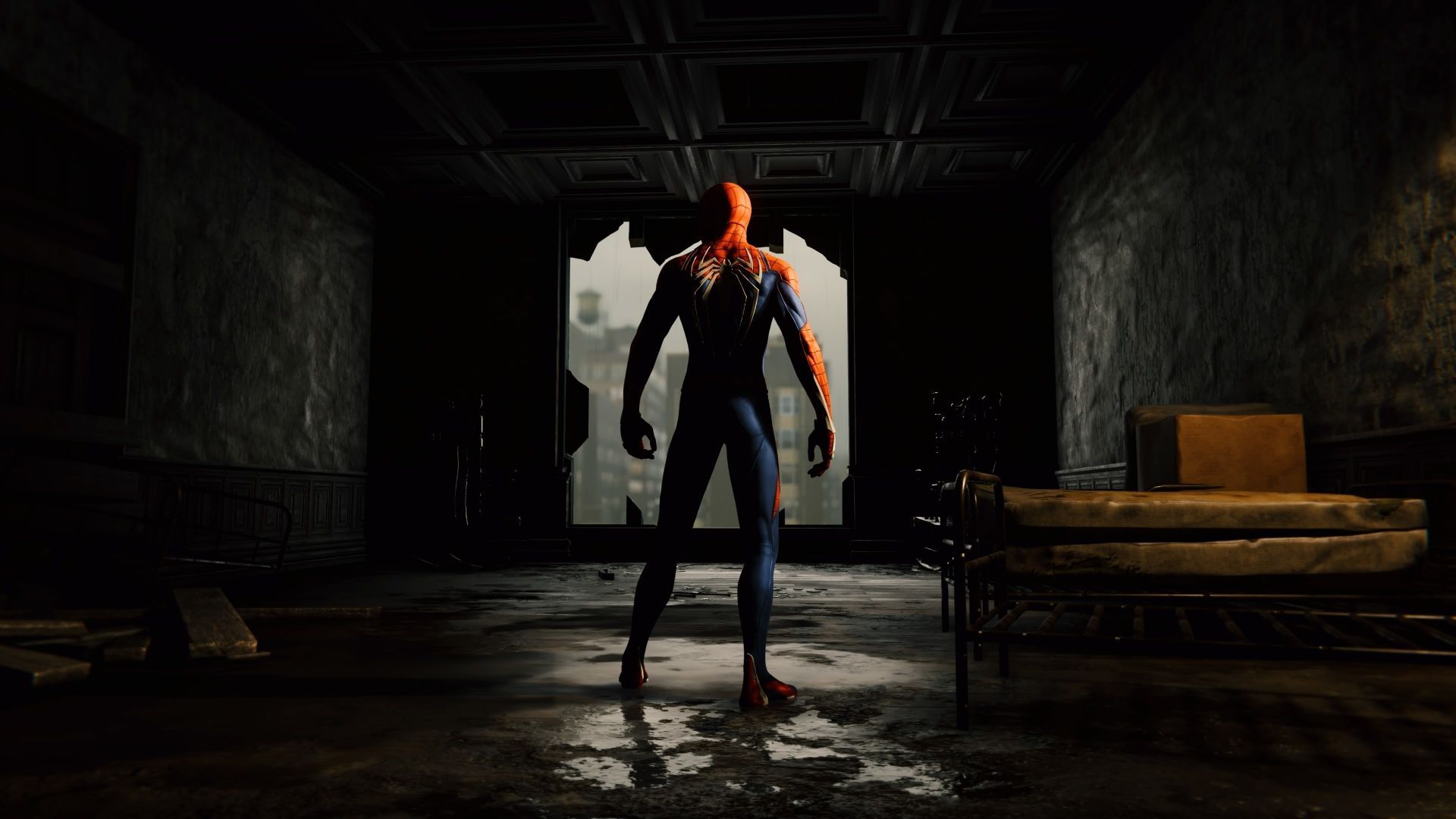 Desktop Wallpaper Ps4 Game, Spiderman, Back Pose, HD Image, Picture, Background, 527a47