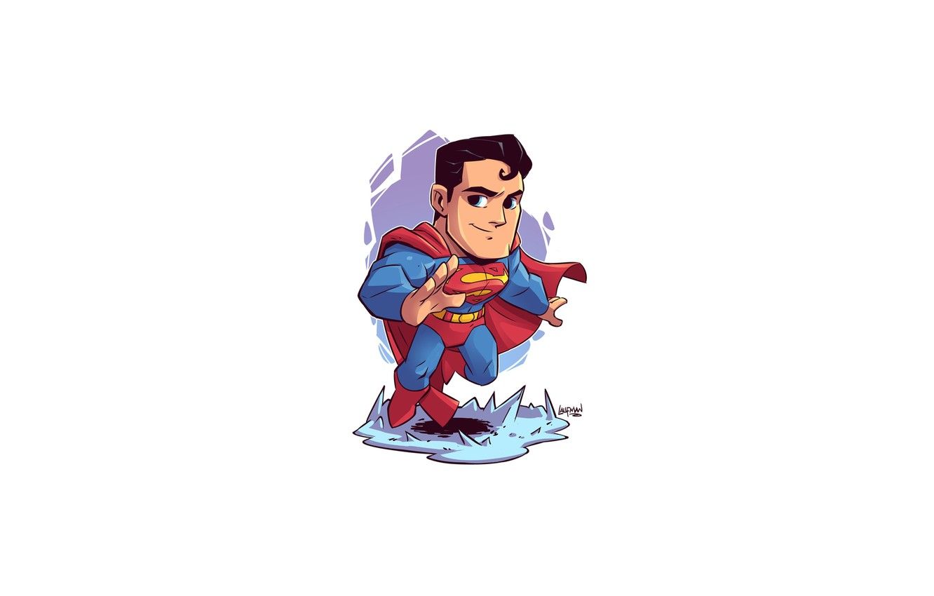 Wallpaper Superman, pose, DC comics, Derek Laufman image for desktop, section минимализм