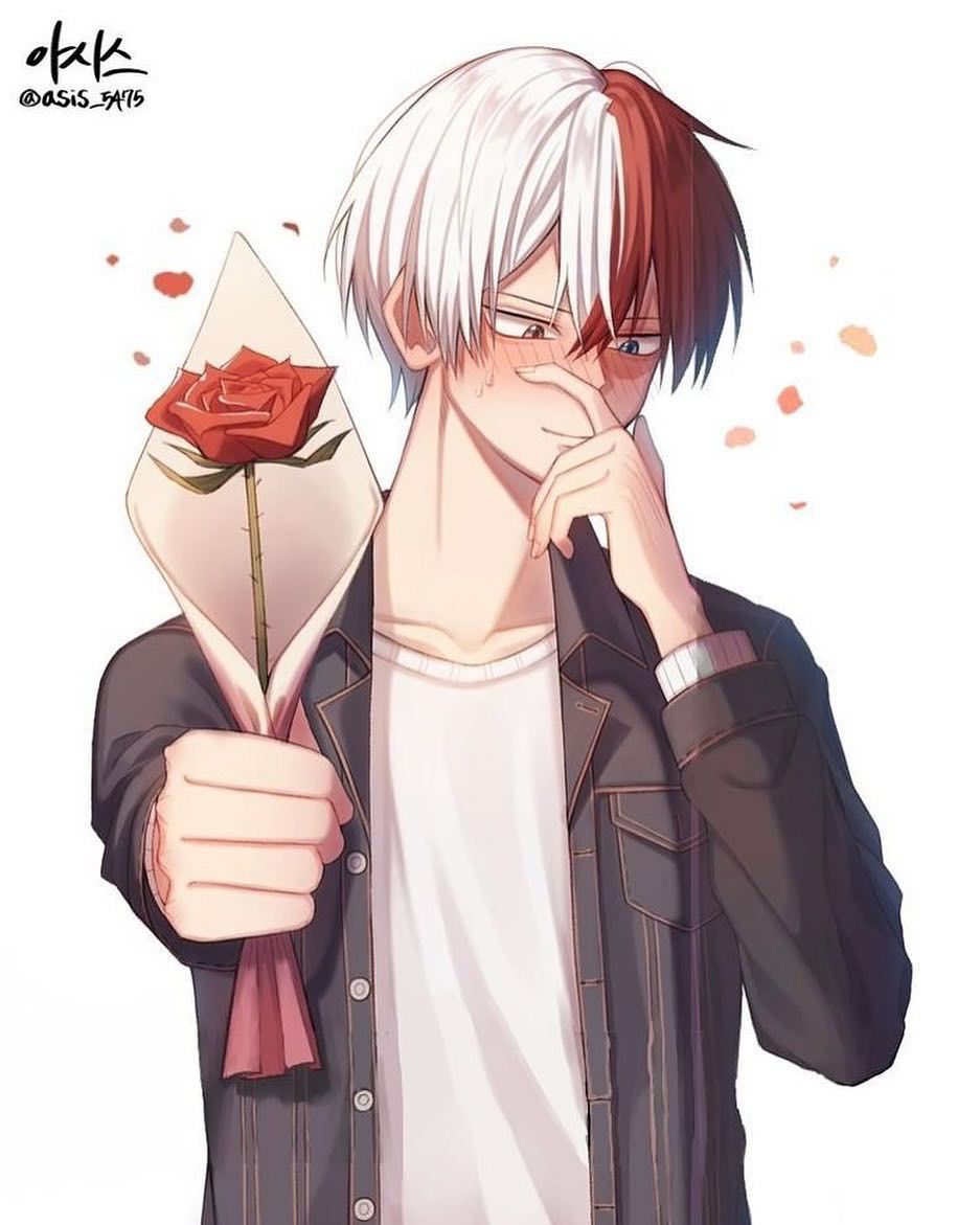 Happy Valentine's Day! Who will you be spending today with? Credit to #anime #manga #bnha #mh. Cute anime guys, Anime boyfriend, Cute anime character