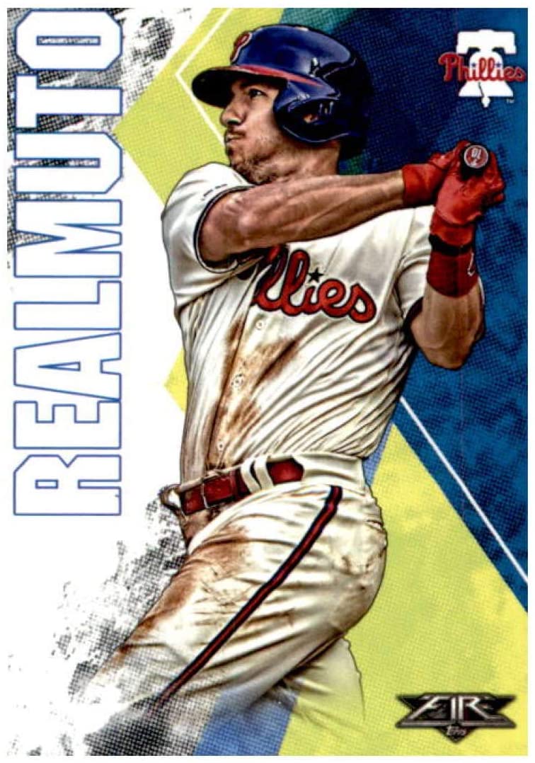 Topps Fire J.T. Realmuto Philadelphia Phillies Baseball Card: Collectibles & Fine Art