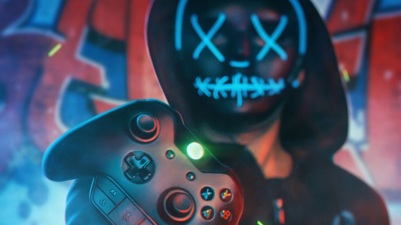 Gamer Boy Mask 4k 1366x768 Resolution HD 4k Wallpaper, Image, Background, Photo and Picture