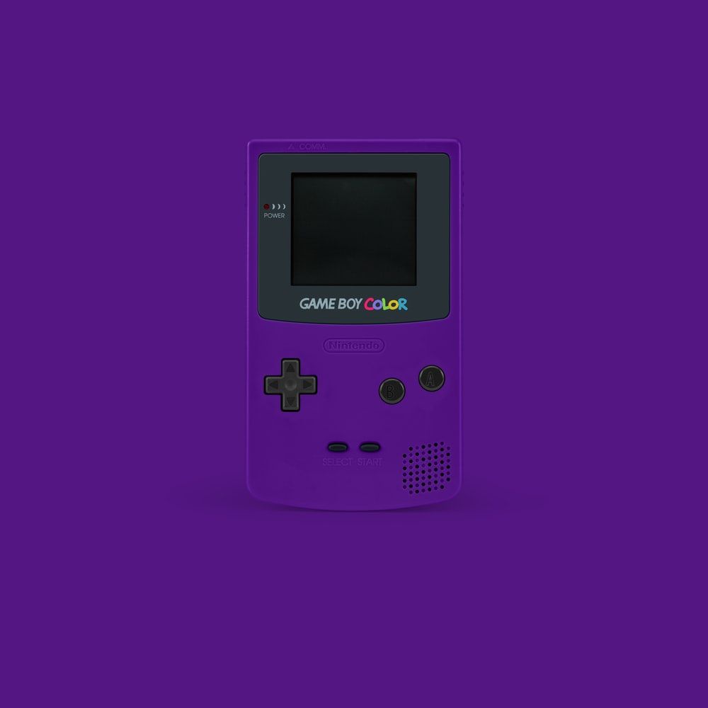 purple Nintendo GameBoy Color photo
