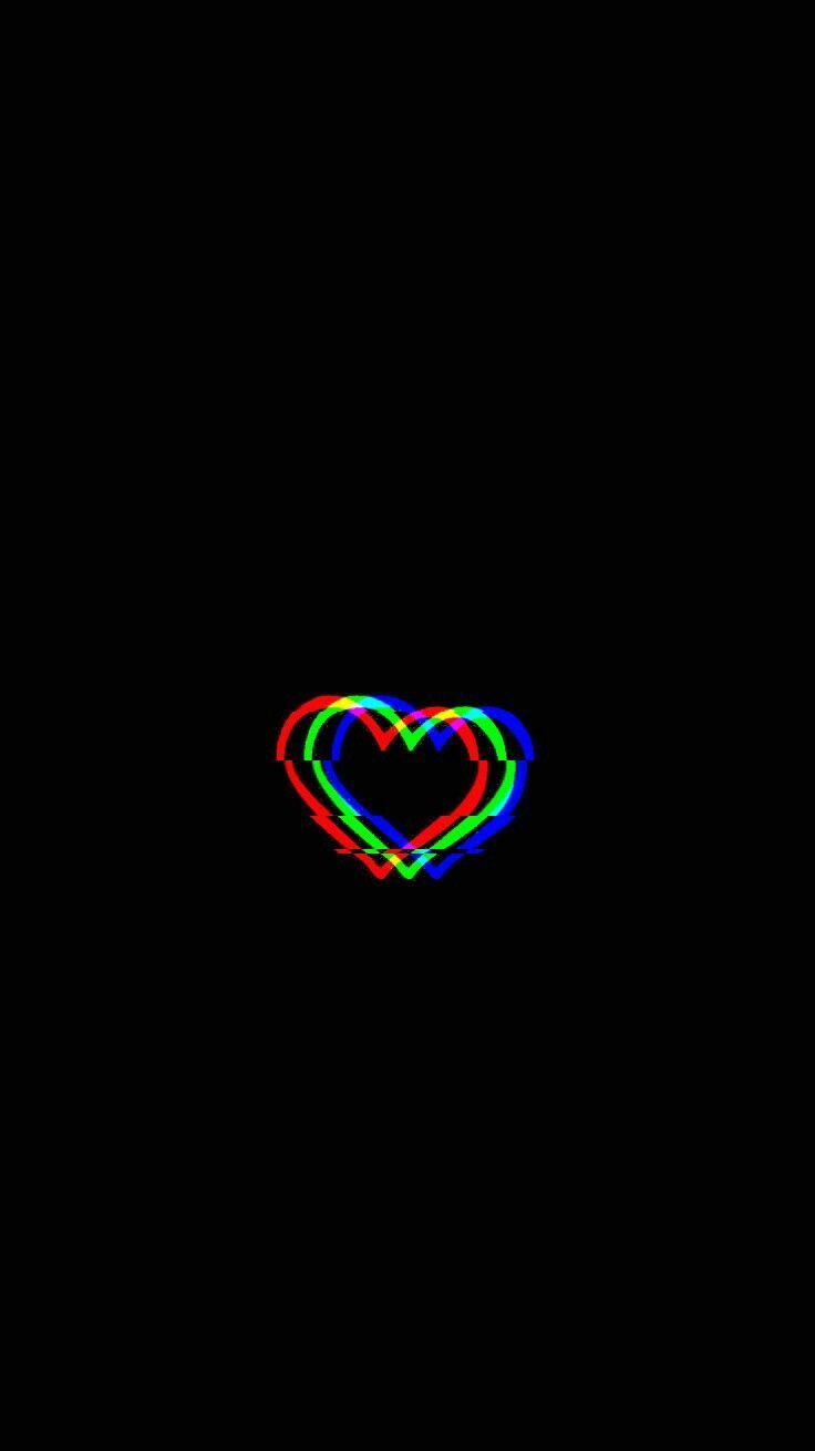 Glitched Heart - #Glitched #heart #planodefundo #blackwallpaperiphone Glitched Heart - #Glitched #heart #plano. Glitch wallpaper, Trippy wallpaper, Dark wallpaper