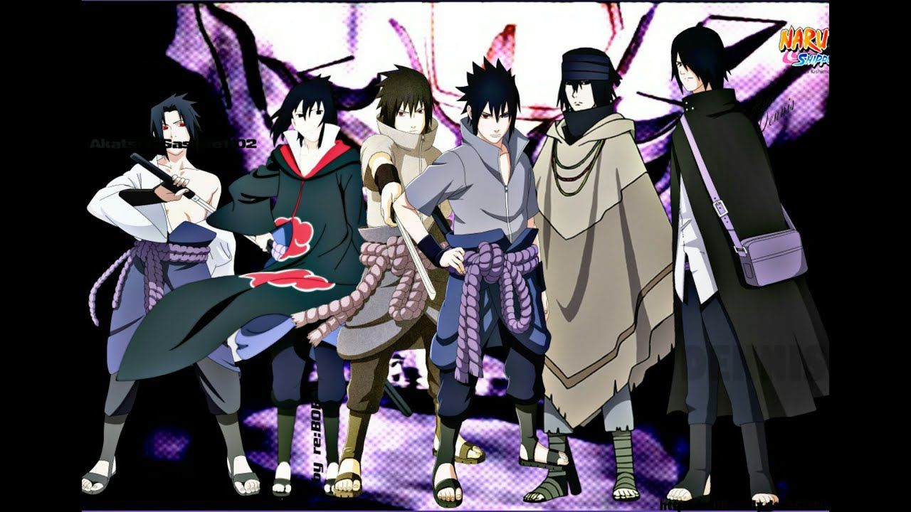 Sasuke Uchiha Forms Naruto, Naruto Shippuden, Naruto The Last, Naruto Gaiden, Boruto Movie