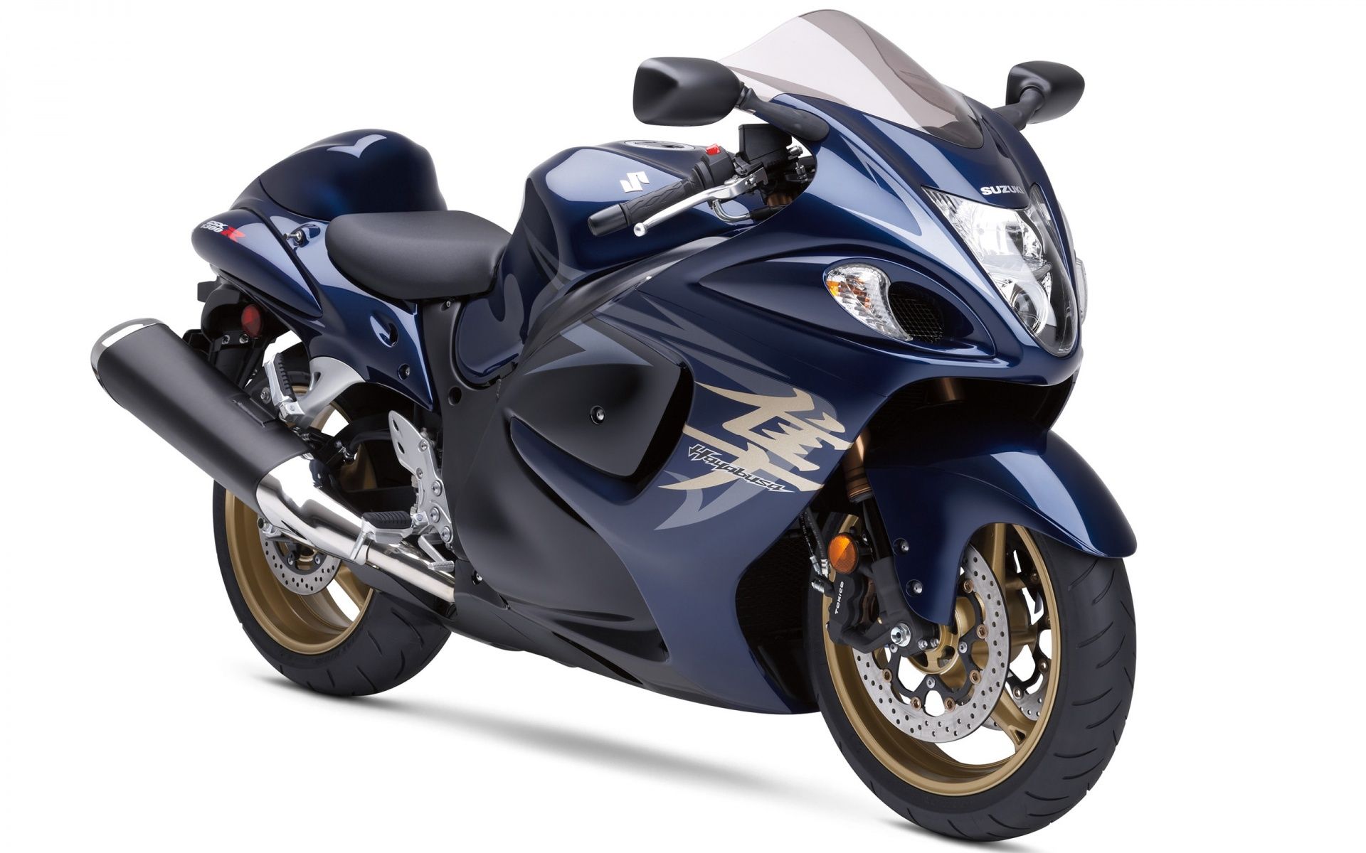 Hayabusa Suzuki Blue Bike Wallpaper in jpg format for free download