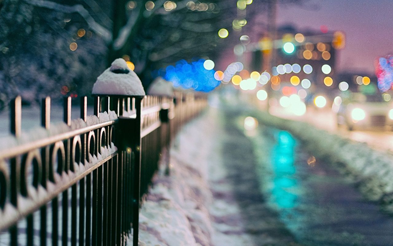 image Winter Fence Cities