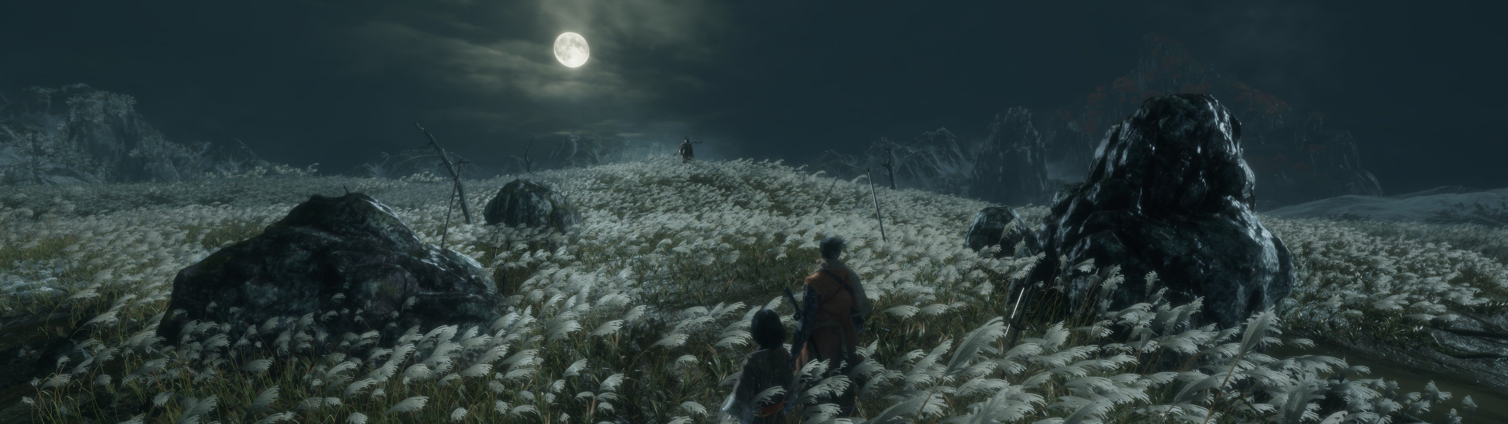 I played Sekiro on an ultrawide monitor, so I tried to take some screenshots of the sights for wallpaper material