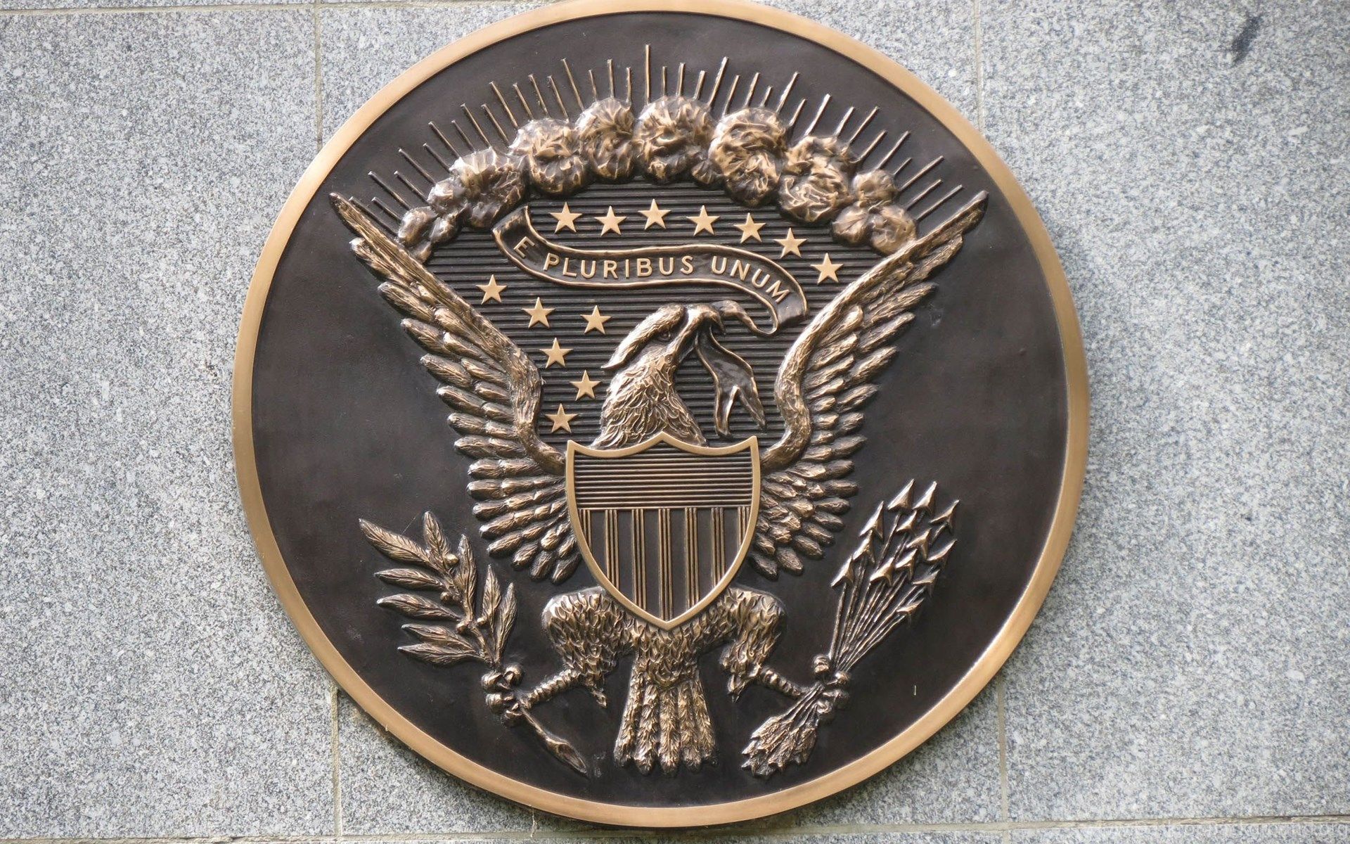 Presidential Seal Mahogany Plaque By Brighteyesgal Desktop Background