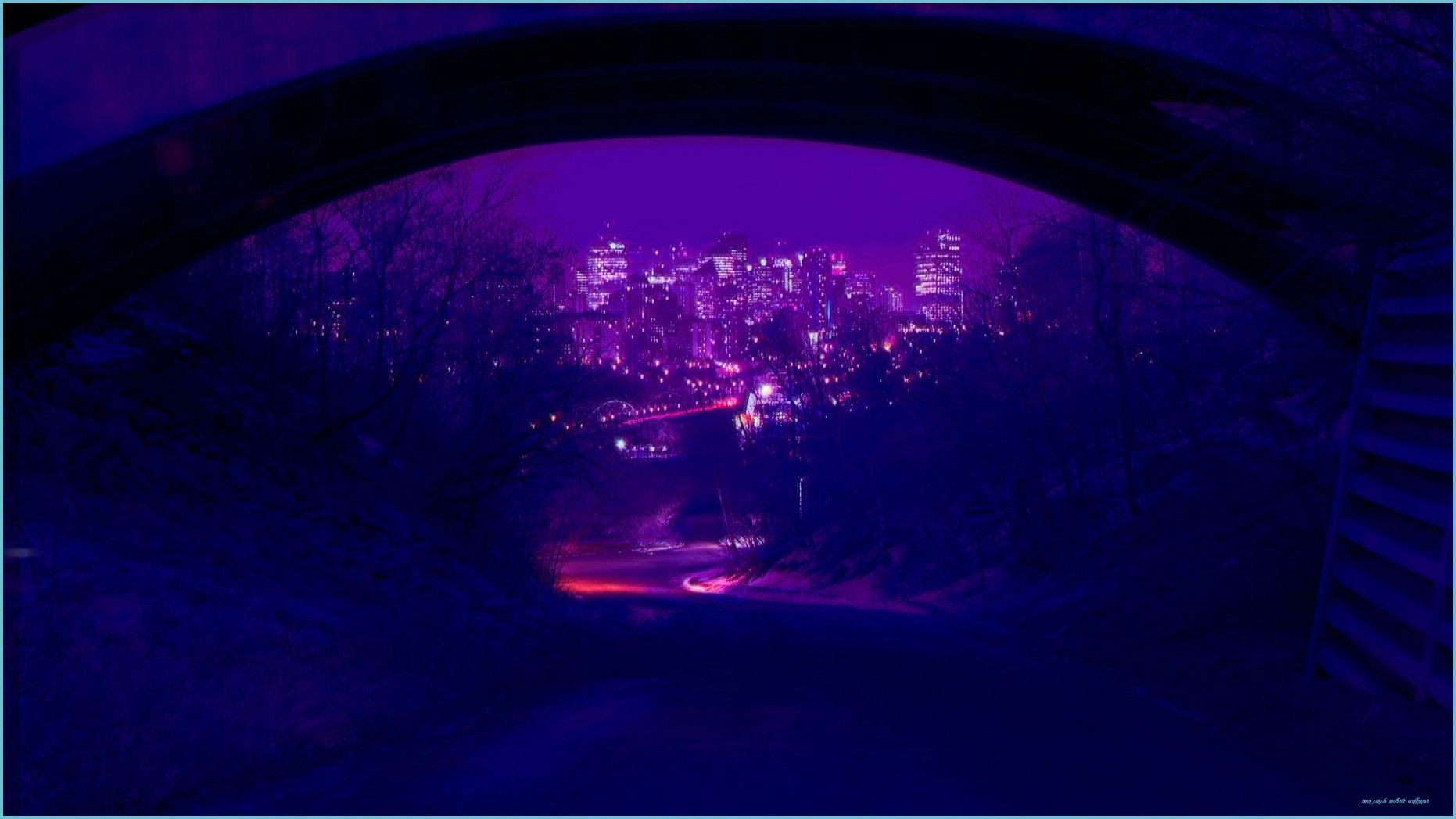 Purple Neon Aesthetic HD Desktop Wallpaper Purple Aesthetic Wallpaper
