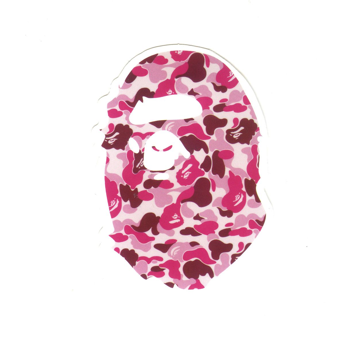 Pink Camo A Bathing Ape, Height 7 cm, decal sticker.com. Hypebeast wallpaper, Pink camo, A bathing ape