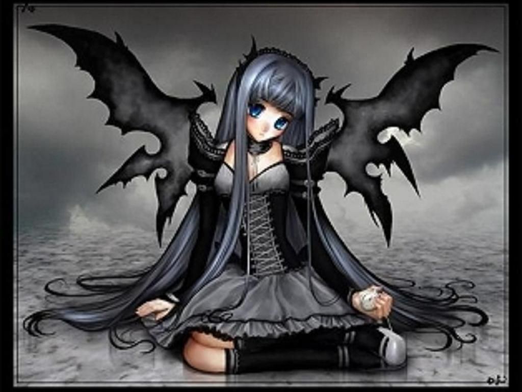 Anime Girl Png Transparent - Goth Anime Girl Png, Png Download - vhv