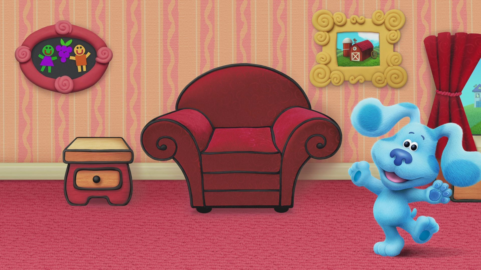 UPDATED: Customizable Zoom Background. Blue's clues, Blues clues, Nickelodeon