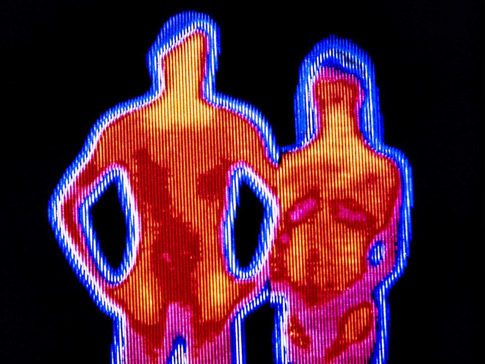 What If We Had Thermal Vision?. Art, Psychedelic art, Art inspiration