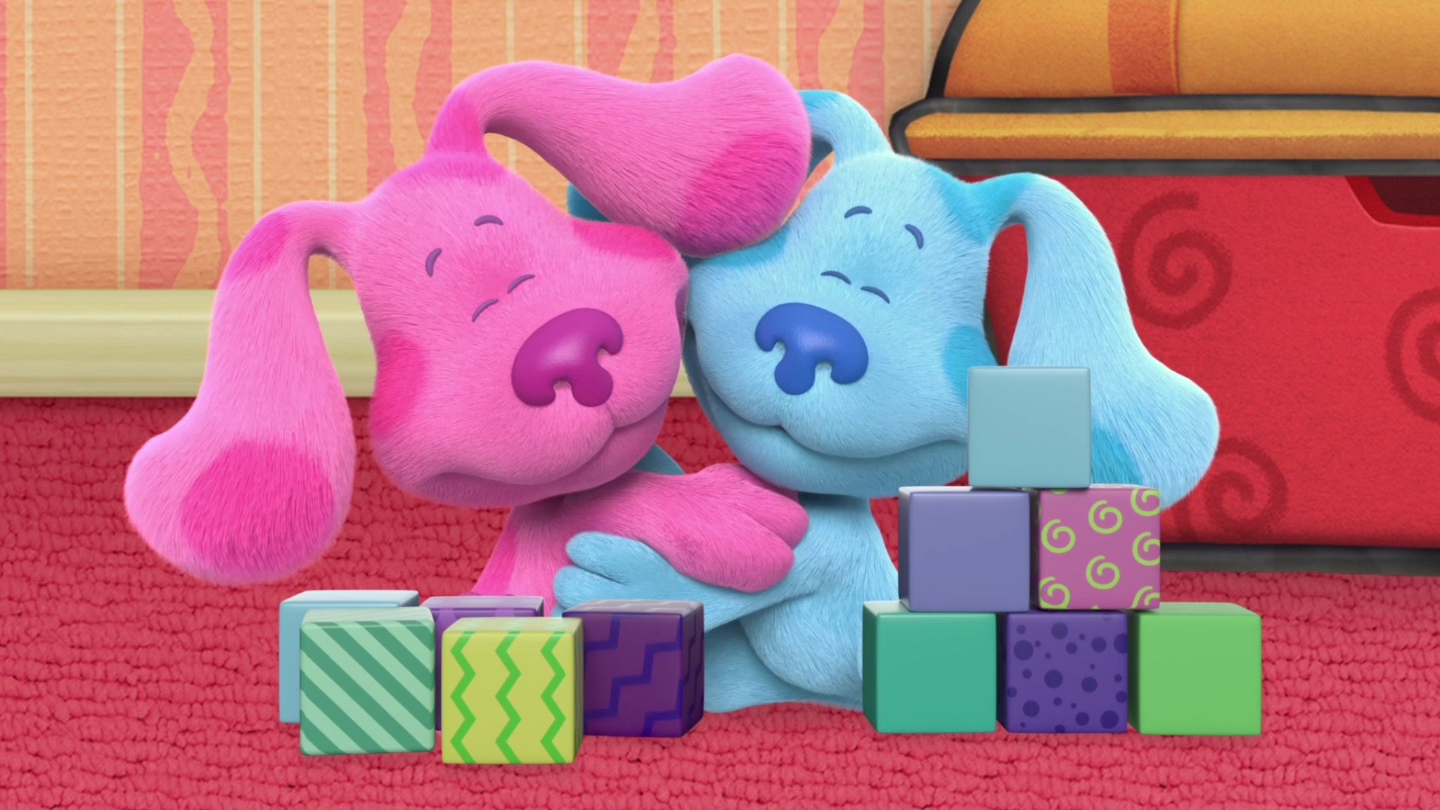 pink puppy on blue's clues