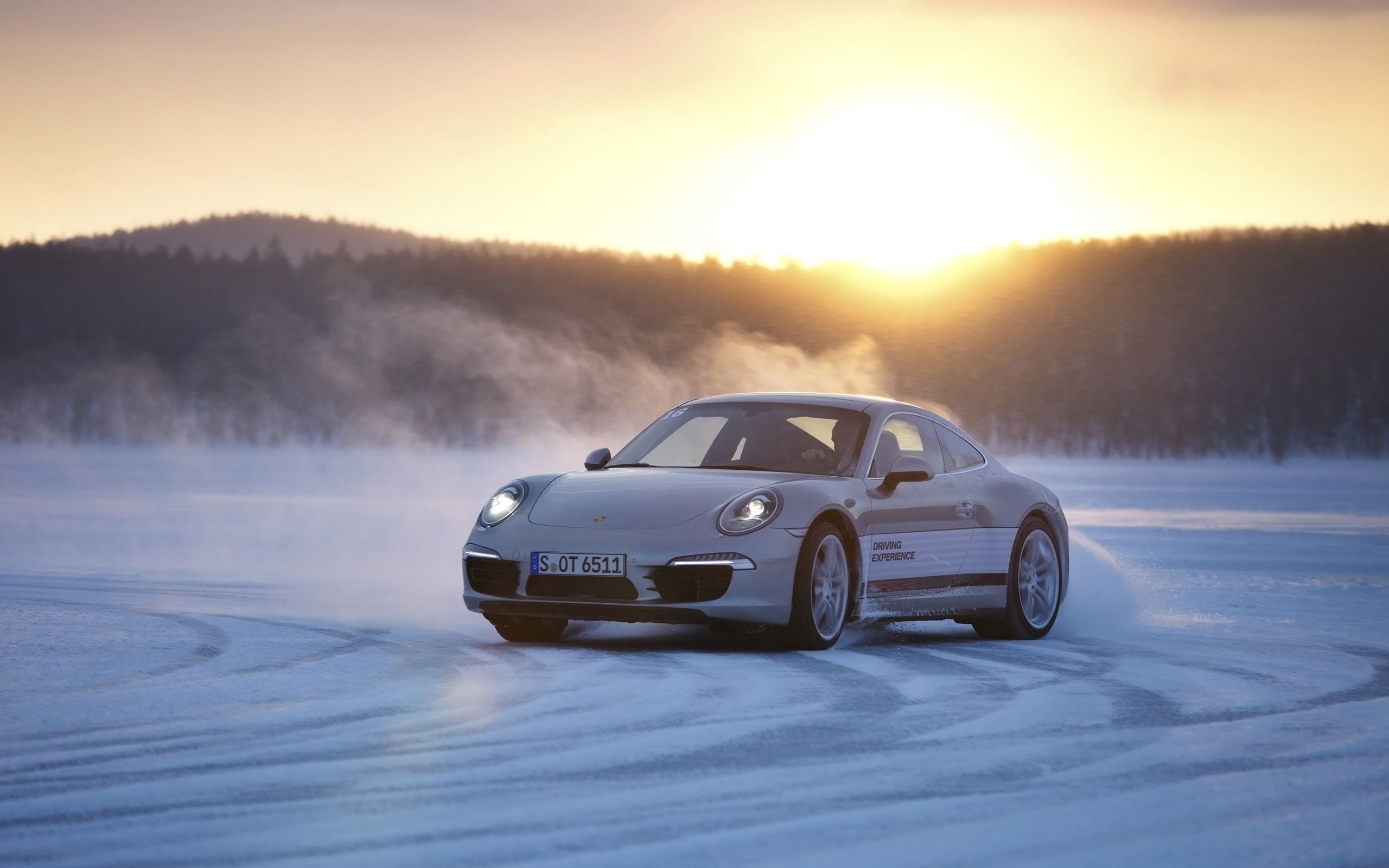 Porsche 911 in Snow Wallpaper. HD Car Wallpaper