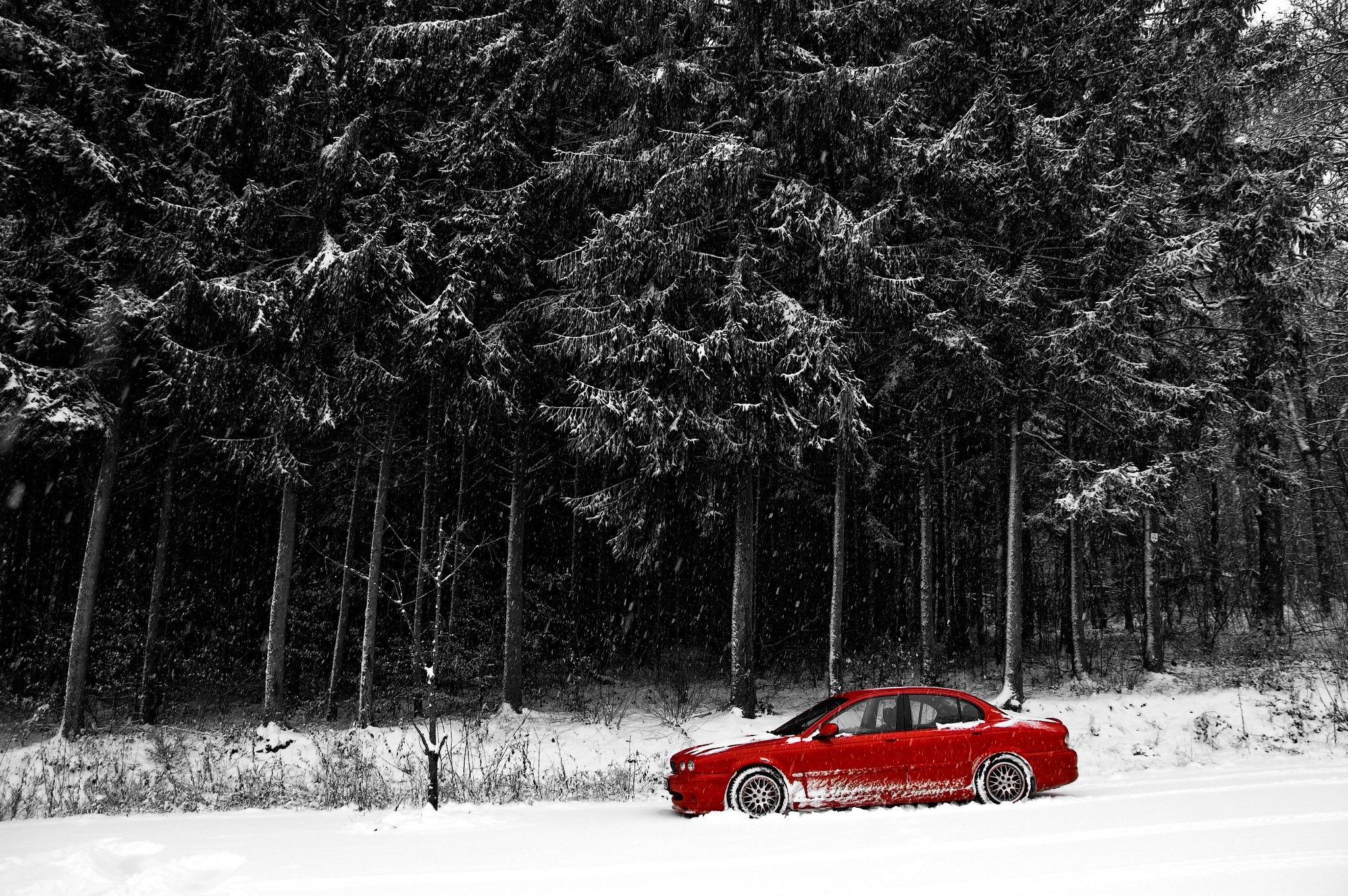 Jaguar, Winter, Snow, Car Wallpaper HD / Desktop and Mobile Background