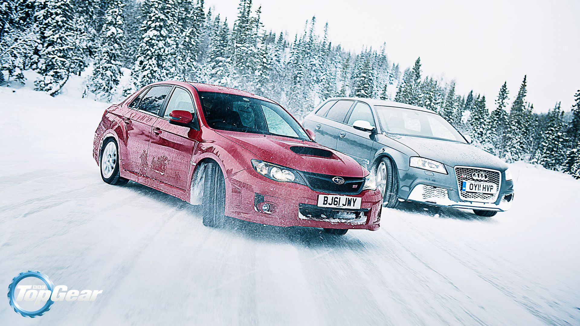 Top Gear's Finest Cars And Snow Photo
