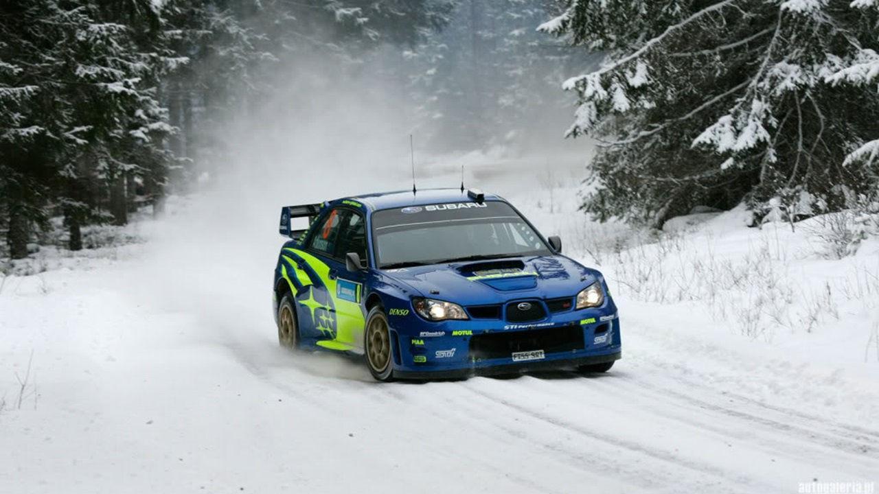 Snow Rally Car Wallpaper for Android