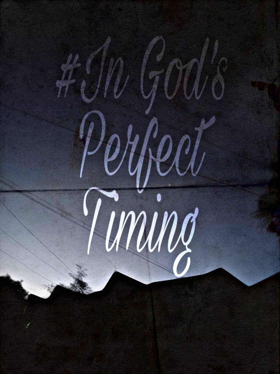 God perfect timing wallpaper