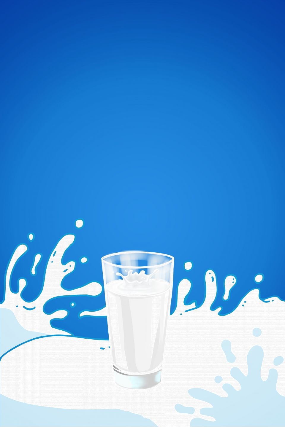 Blue Minimalistic Milk Splashing Food Advertising Background. Food advertising, Milk, Milk splash