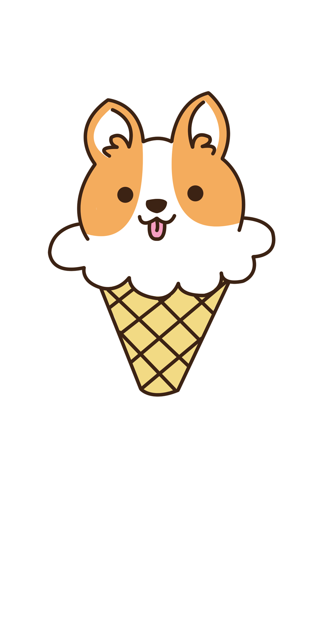 IceCream #Corgi. #Casetify #iPhone #Art #Design #Cute #Animals #Dog. Apple watch wallpaper, Ice cream art, Corgi