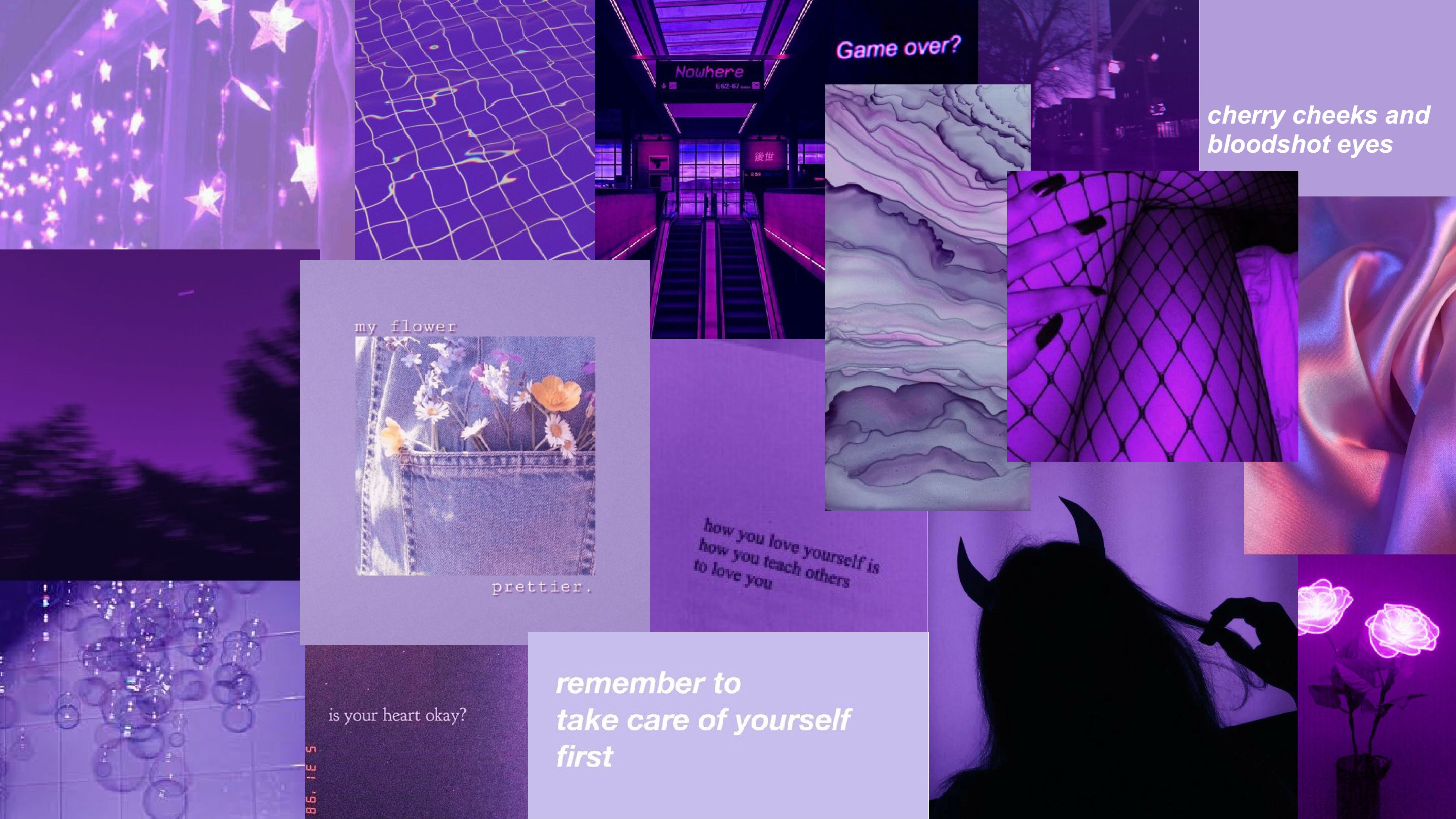 aesthetic purple wallpaper love