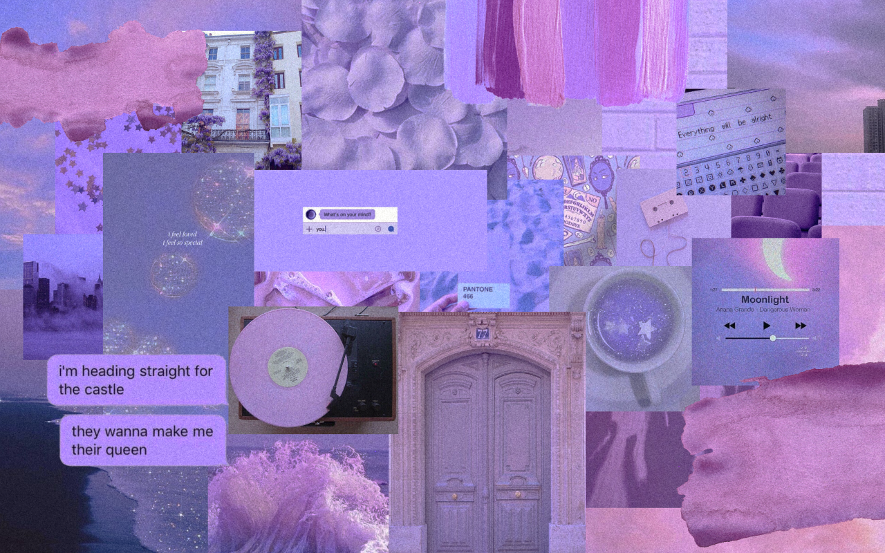 purple aesthetic wallpaper pc