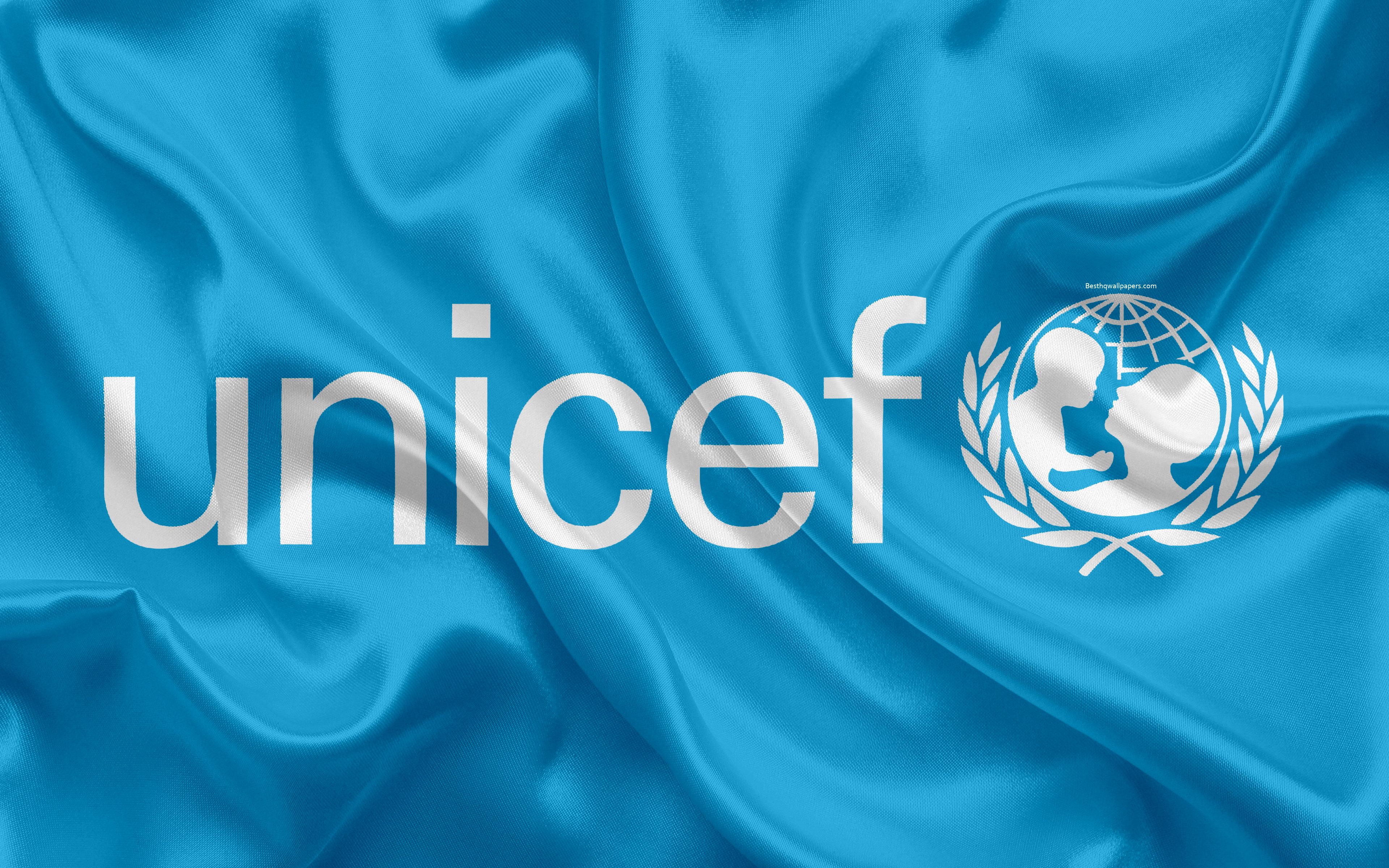 Download wallpaper UNICEF, Childrens Fund, UN, International Organization, United Nations for desktop with resolution 3840x2400. High Quality HD picture wallpaper