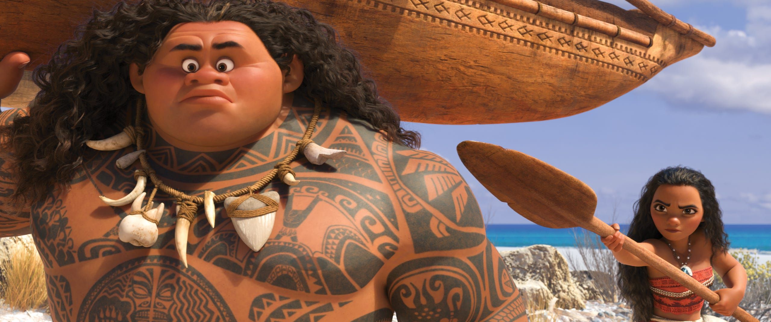 Exclusive image: Unseen 'Moana' characters, plus a bald Maui