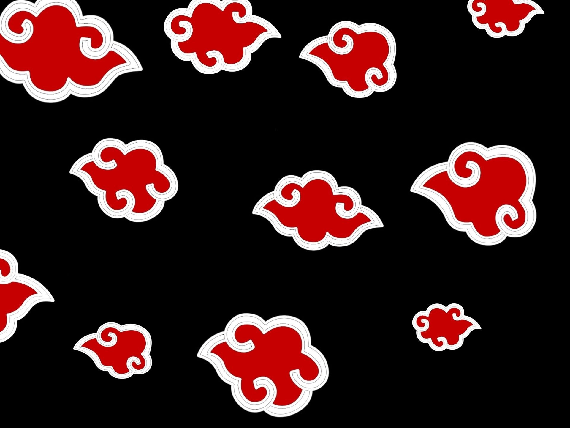 Abstract Clouds Red Patterns Naruto Shippuden Akatsuki Red Clouds HD Wallpaper